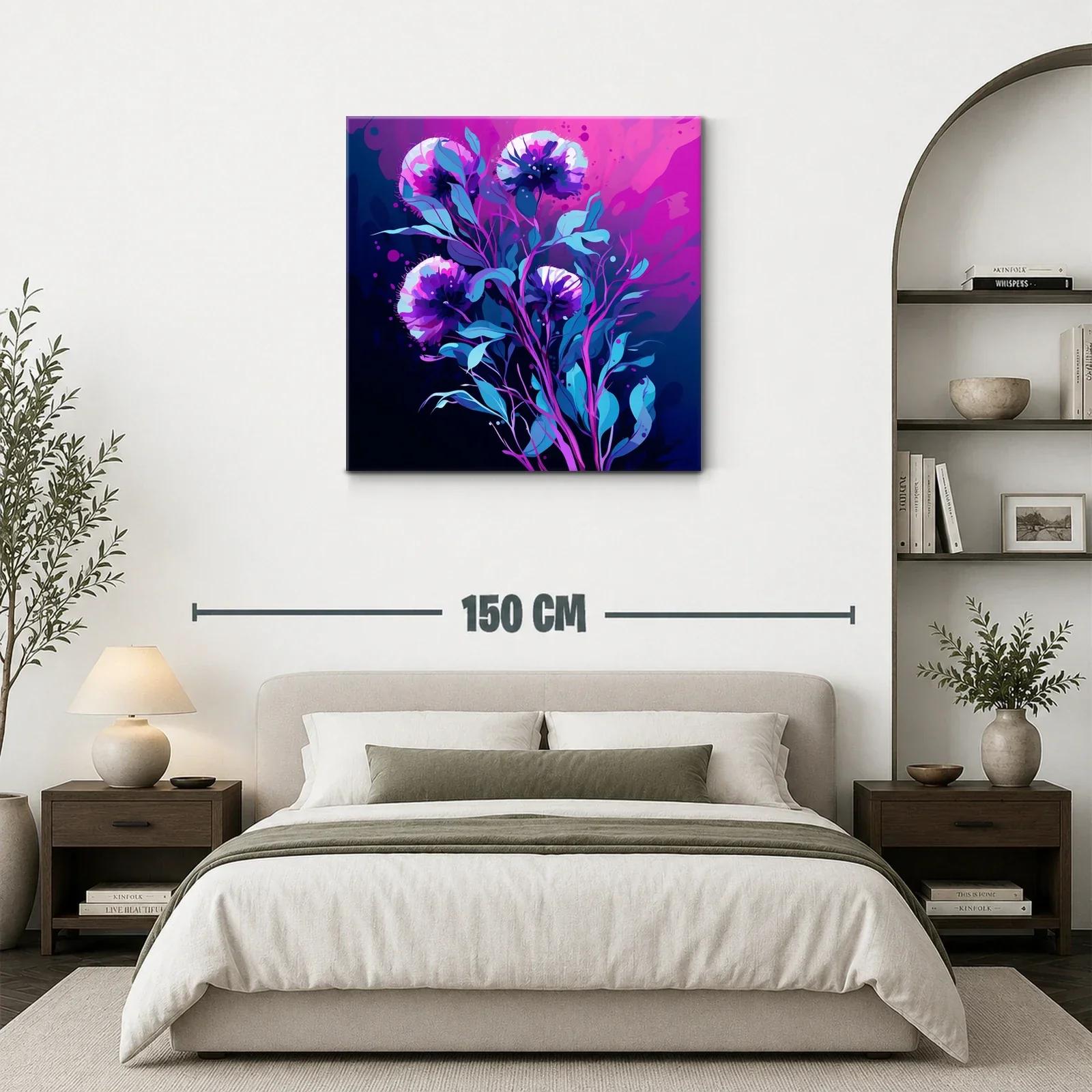 Impactante ramo floral en tonos violetas y azules intensos — miniatura 3