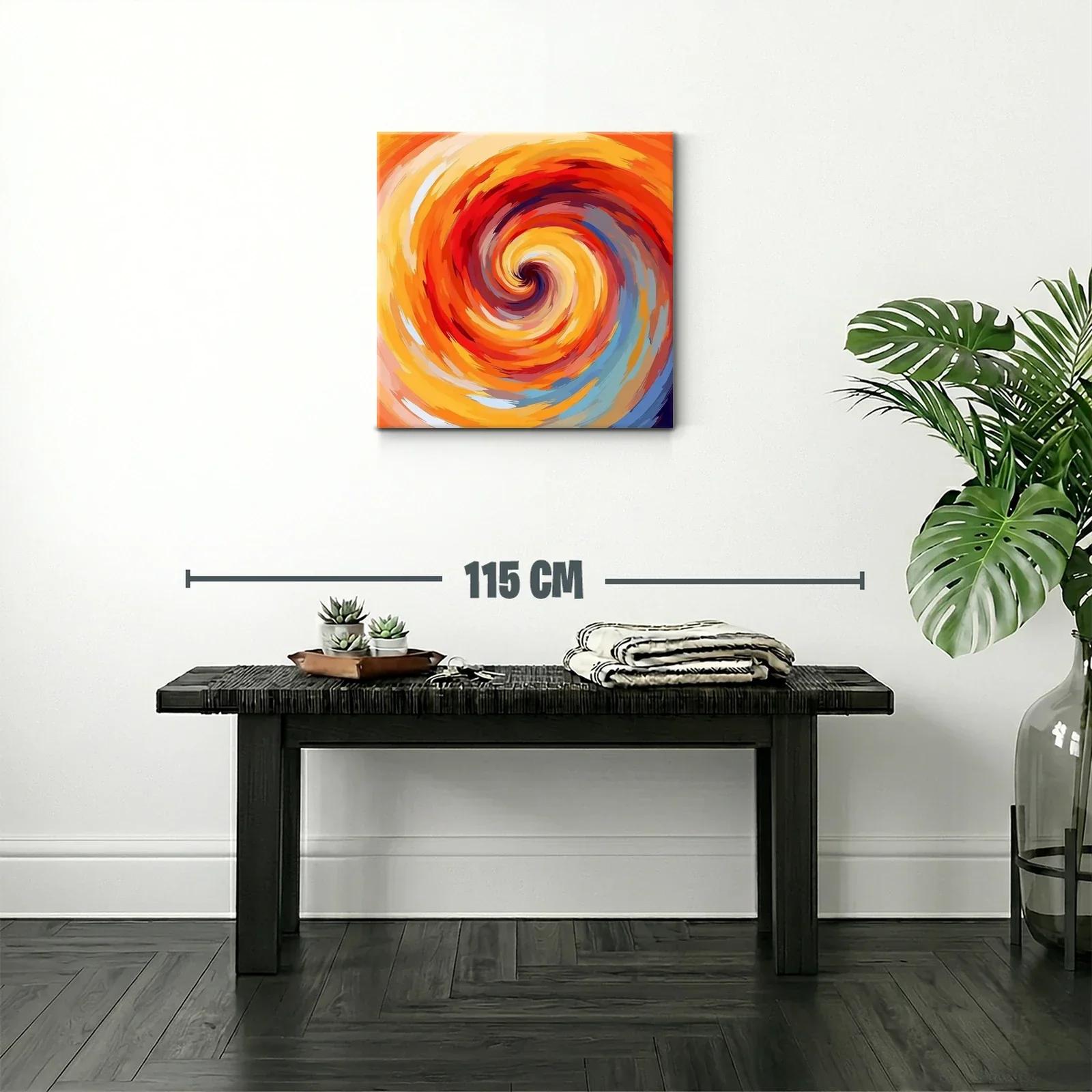 Espiral vibrante con tonos cálidos y energéticos — miniatura 2