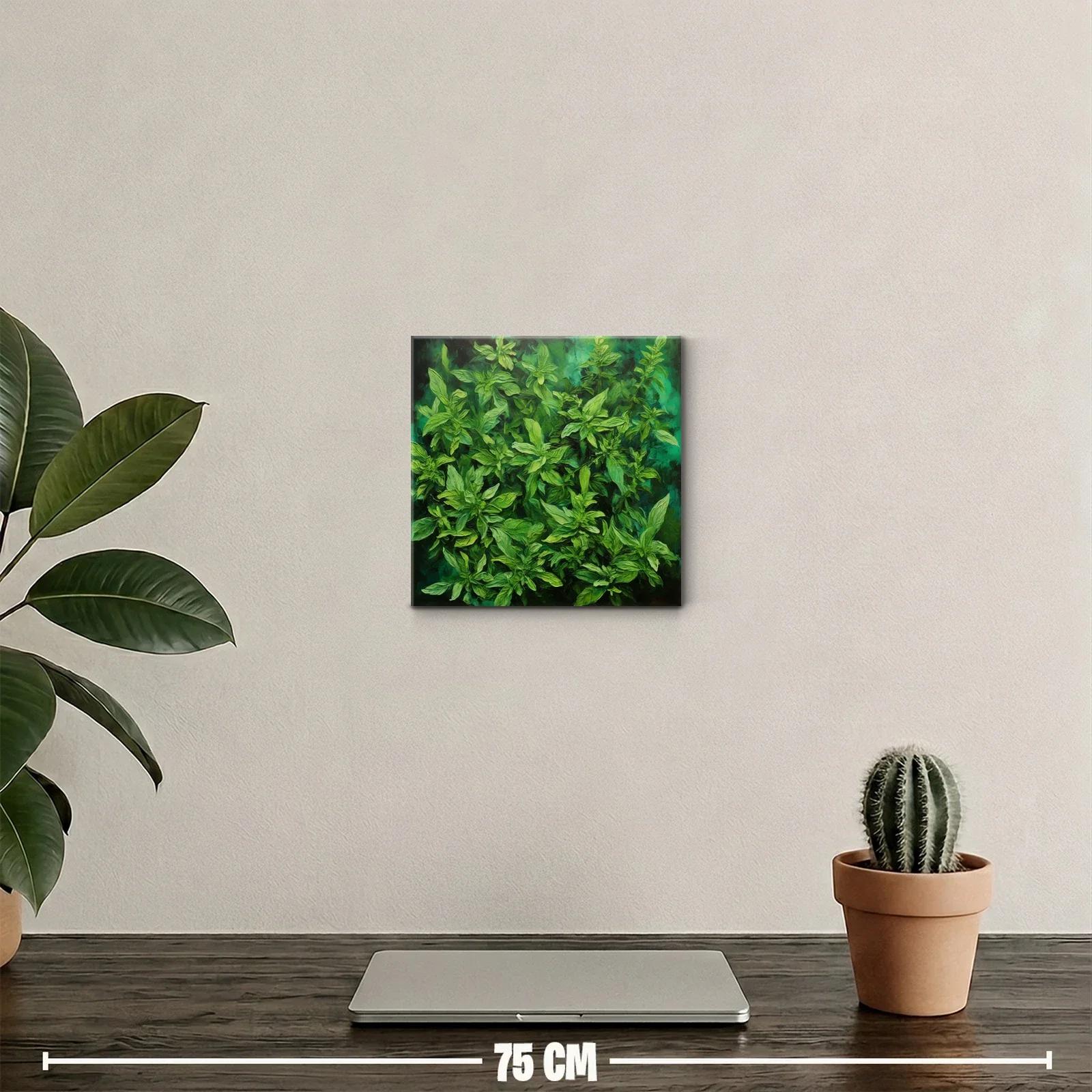 Cuadro decorativo con exuberante follaje verde natural — miniatura 2