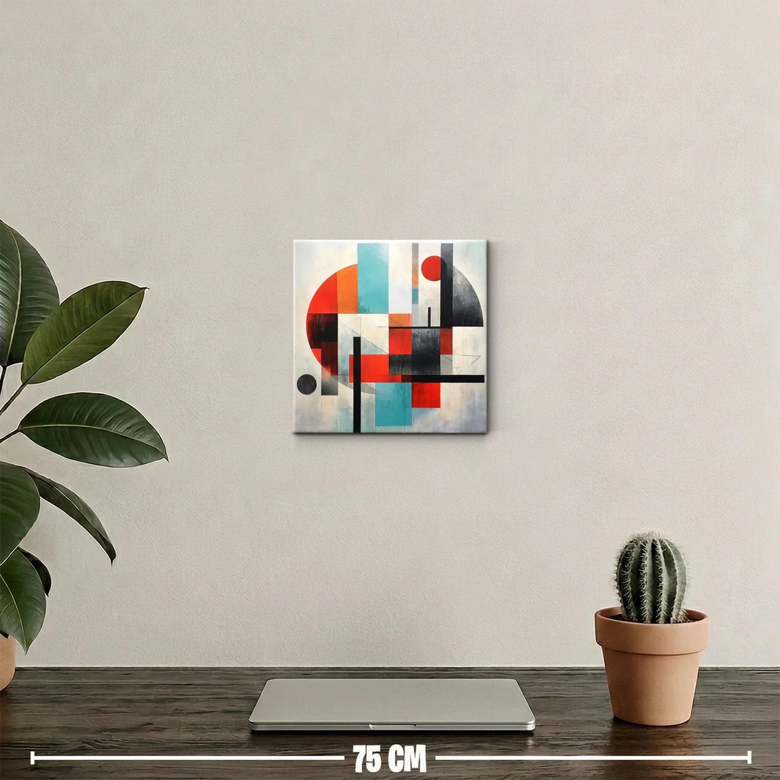 Composición abstracta con formas geométricas y colores vibrantes — miniatura 2