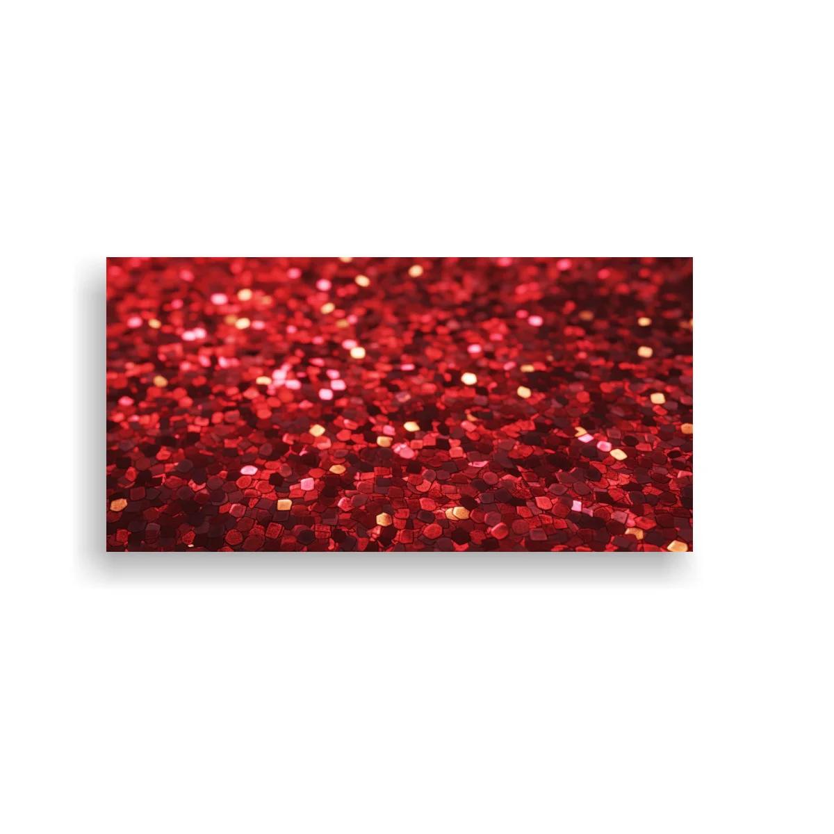 Cuadro brillos rojos desenfocados con destellos densos