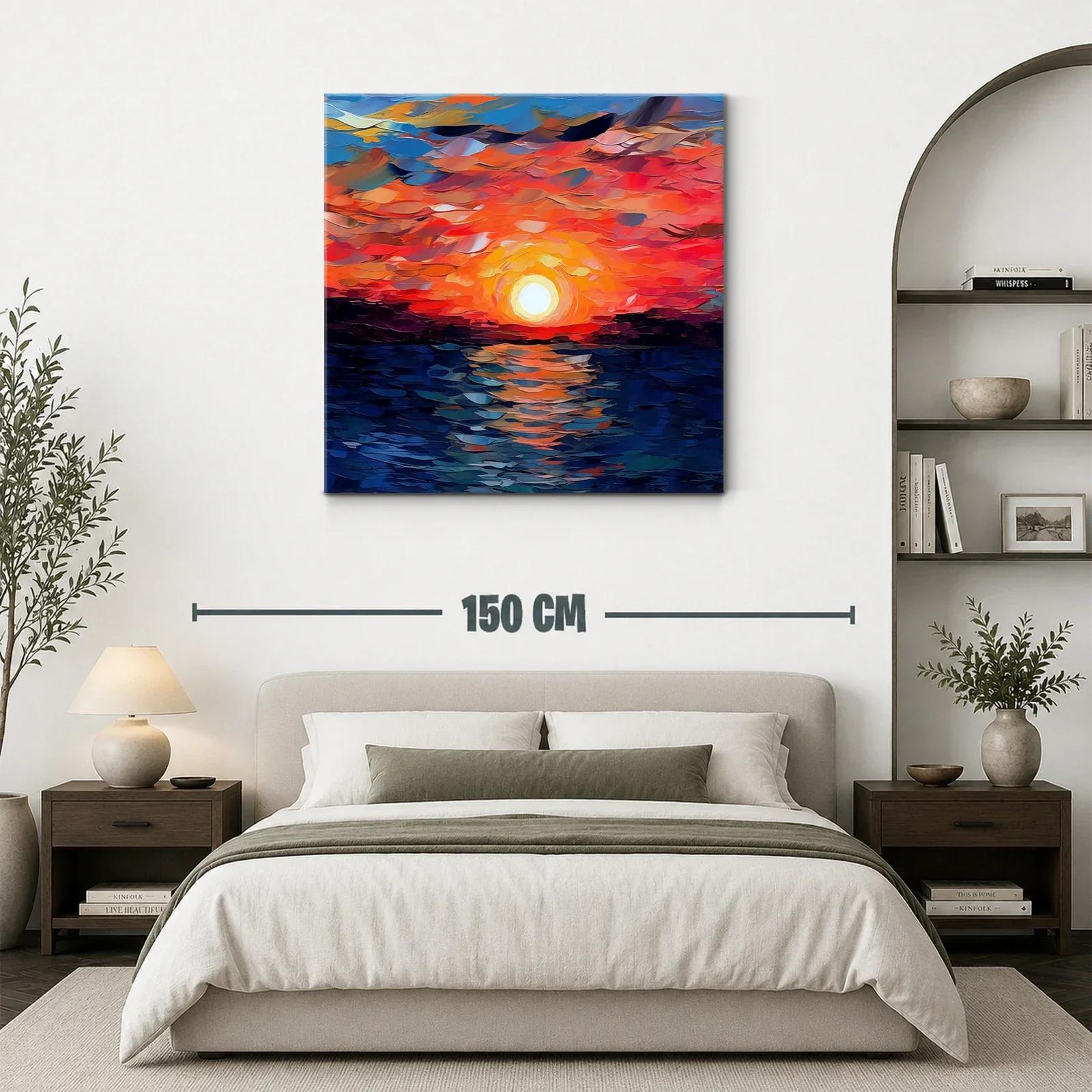 Atardecer vibrante con tonos cálidos y azulados — miniatura 3