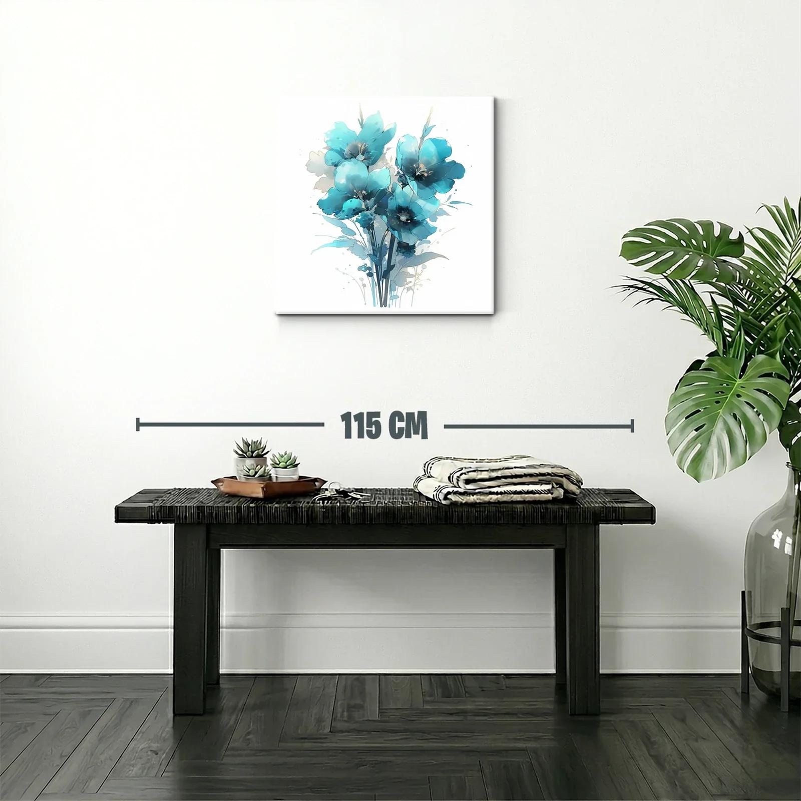 Ramo de flores azules con estilo delicado y moderno — miniatura 2