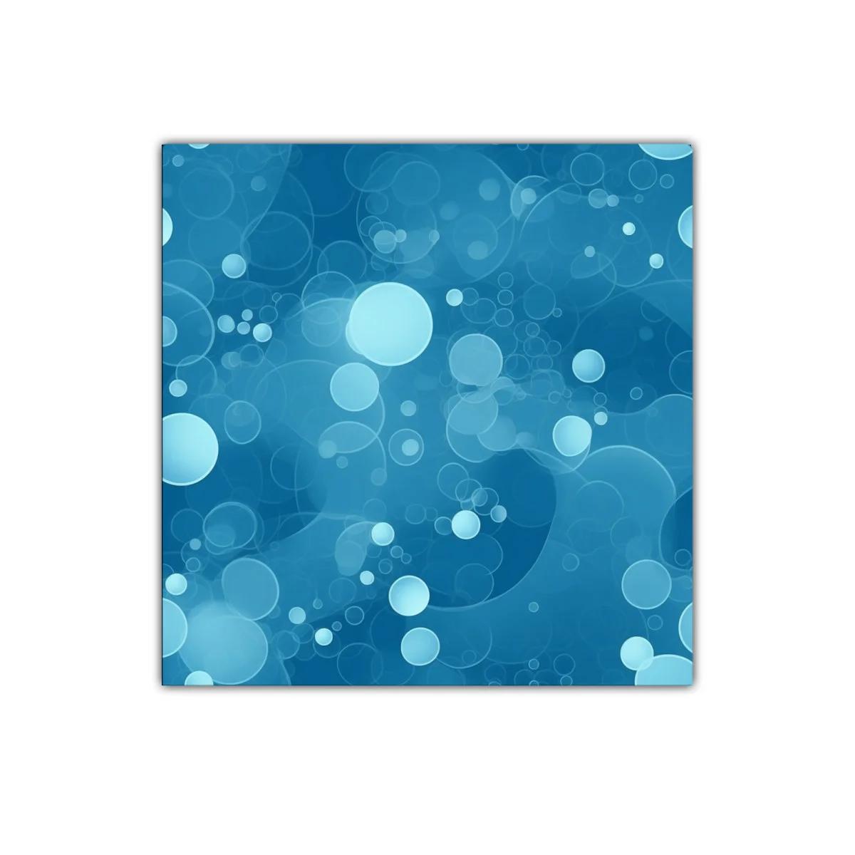 Composición abstracta de burbujas en tonos azul celeste
