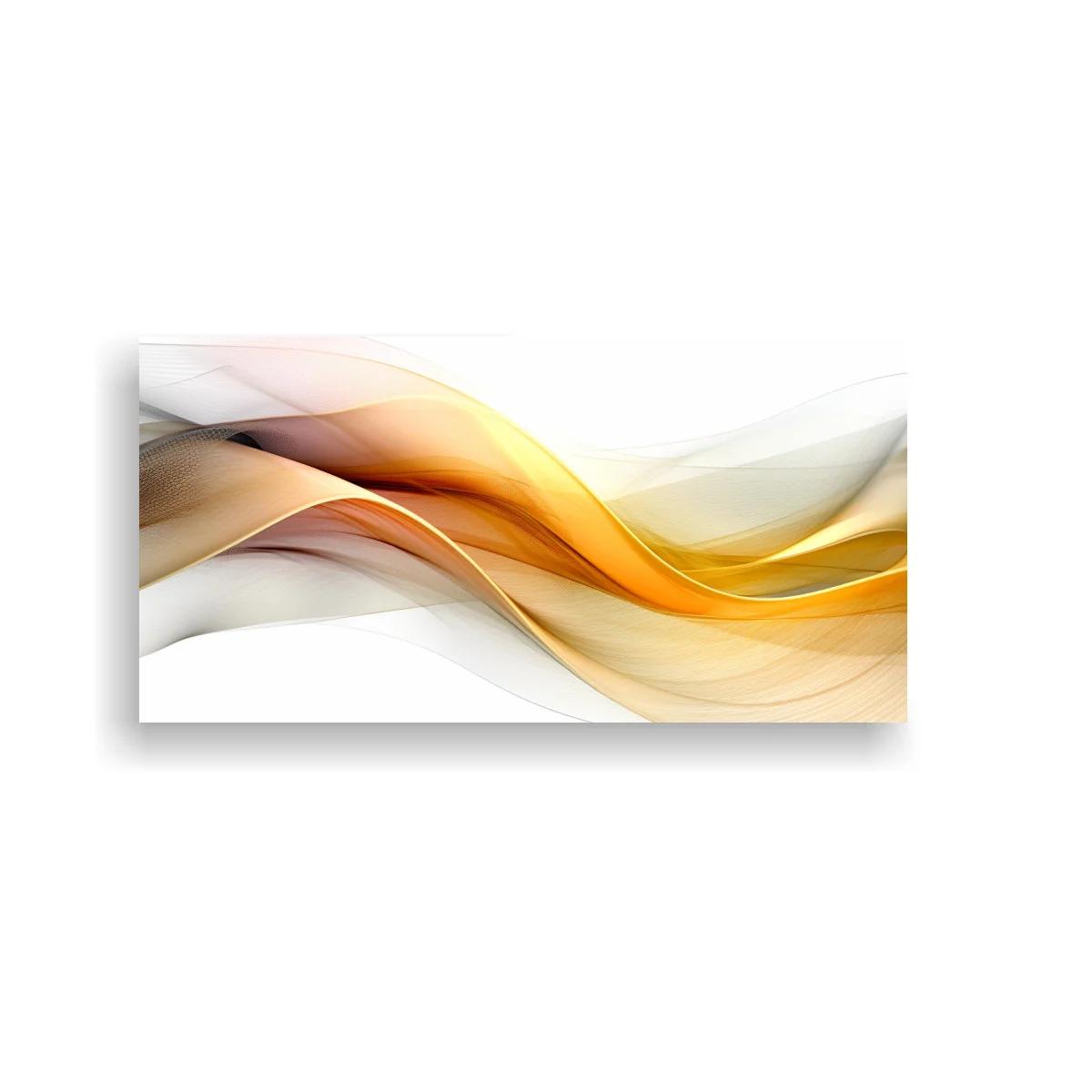 Cuadro ondas fluidas abstractas en bandas superpuestas