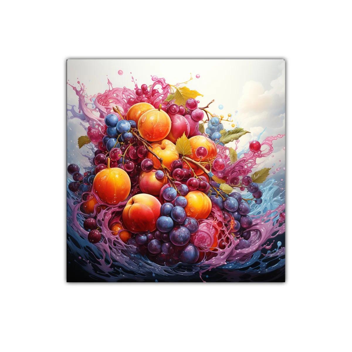 Explosión de Frutas con Color y Movimiento Vibrante — imagen principal