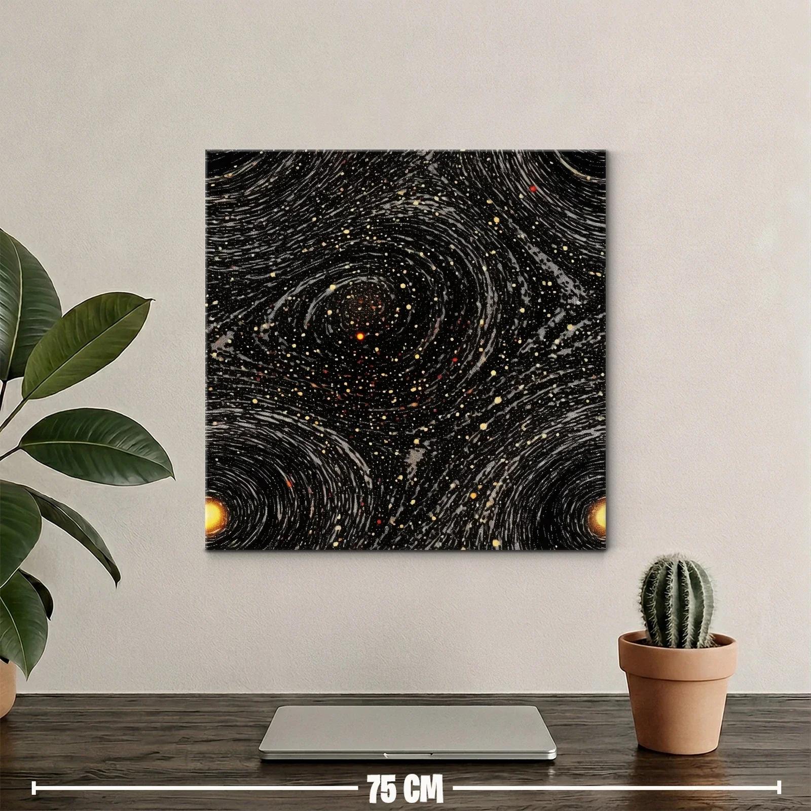 Abstracción cósmica con espirales y destellos estelares — miniatura 2