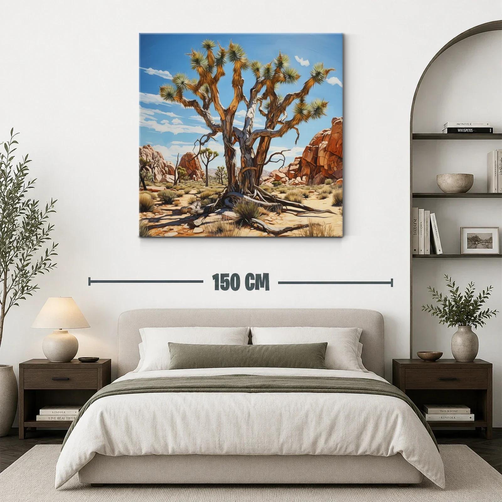 Árbol desértico en paisaje rocoso bajo cielo azul — miniatura 3