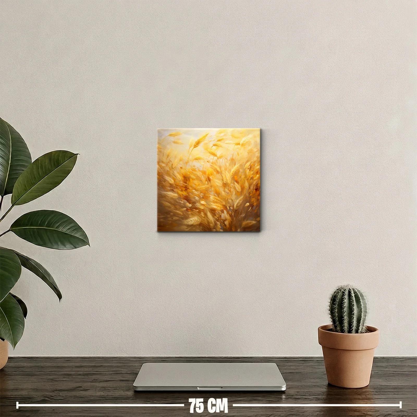 Inspirador cuadro de espigas doradas en movimiento suave — miniatura 2