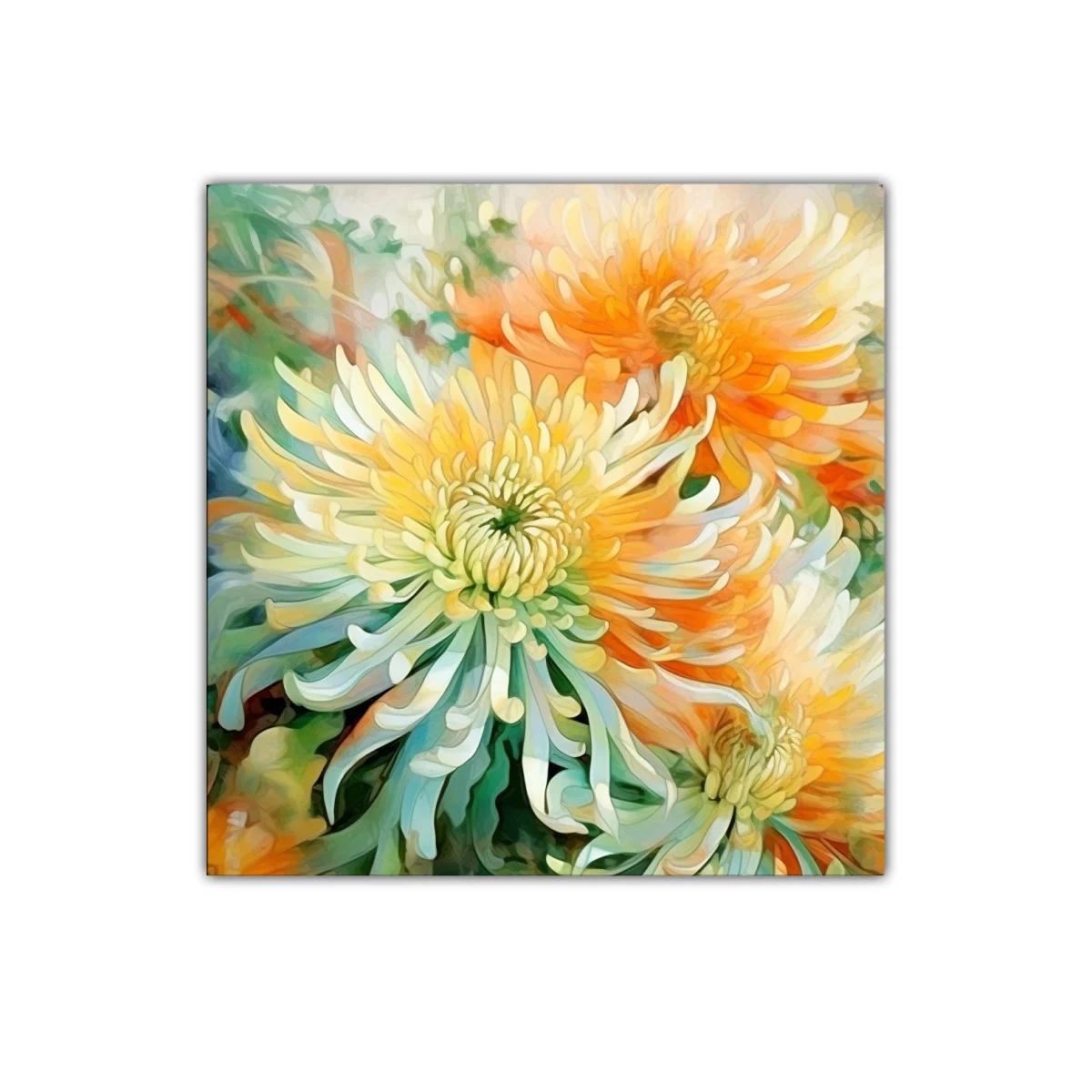 Explosión Floral en Amarillos y Naranjas Vibrantes — imagen principal