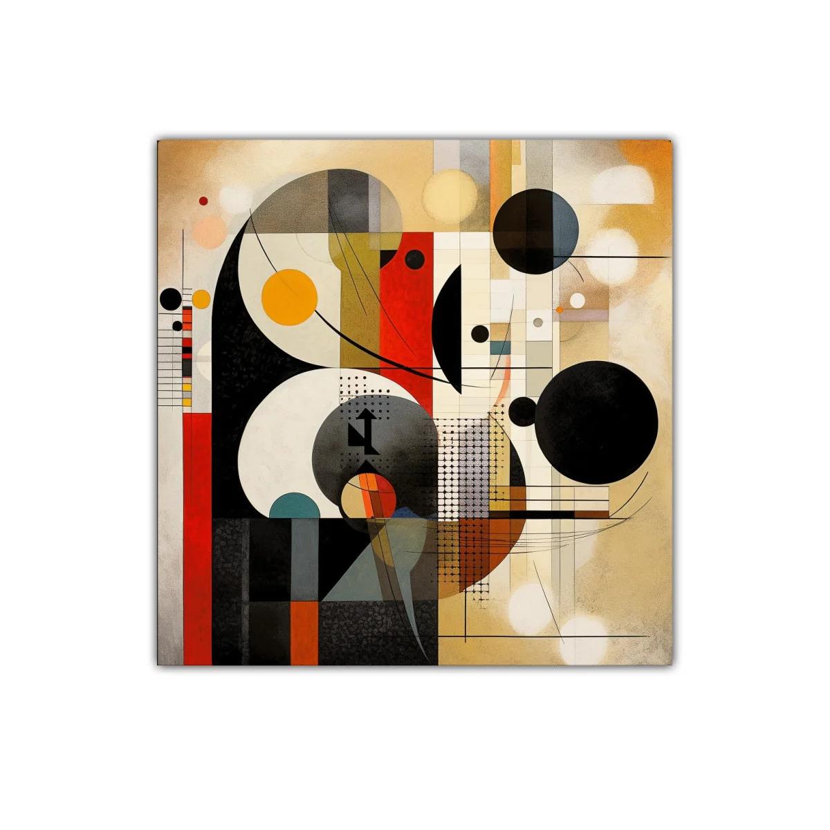 Composición abstracta con formas geométricas y contrastes vivos — imagen principal