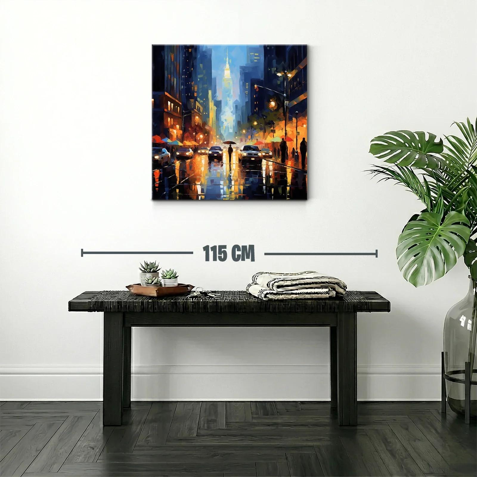 Atardecer Urbano con Reflejos y Luces Vibrantes — miniatura 2