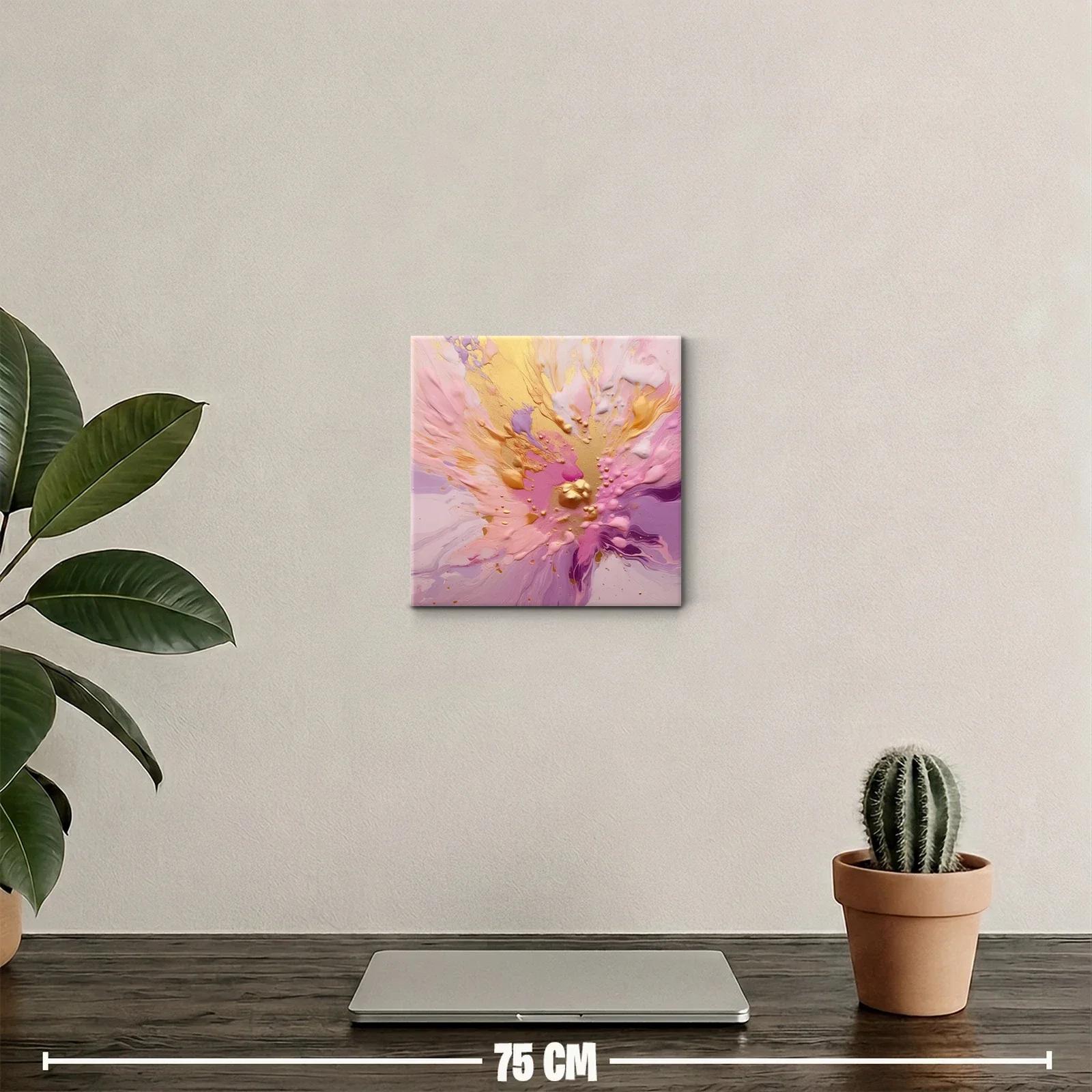 Explosión de color en tonos rosa y dorado vibrante — miniatura 2
