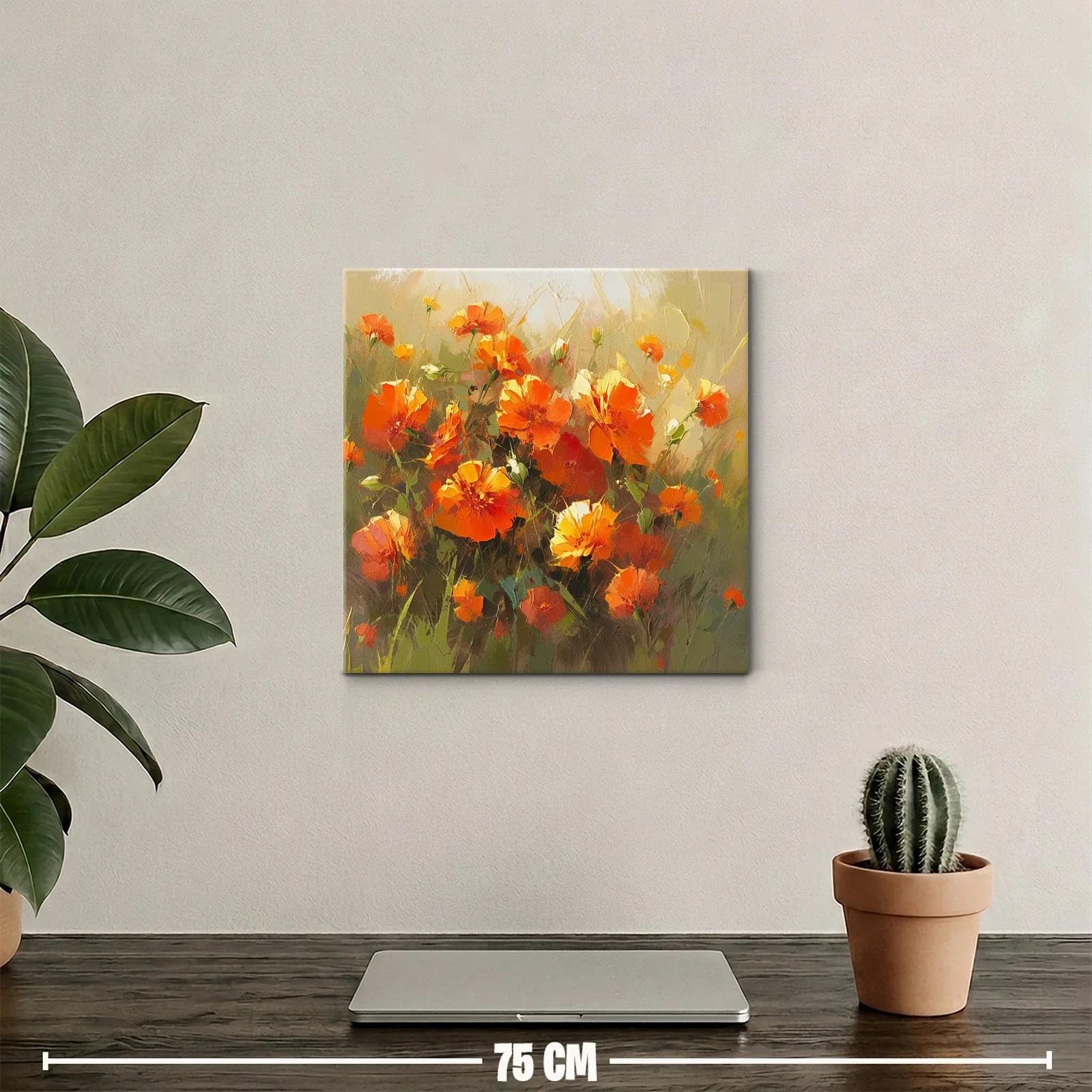 Ramo vibrante de flores en tonos anaranjados cálidos — miniatura 2