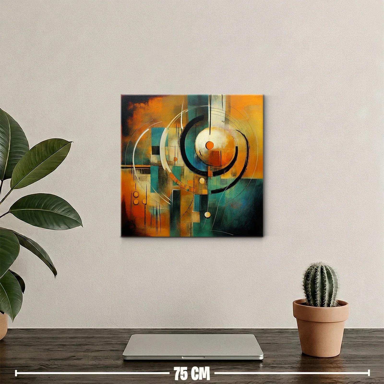 Composición abstracta vibrante con círculos dinámicos — miniatura 2