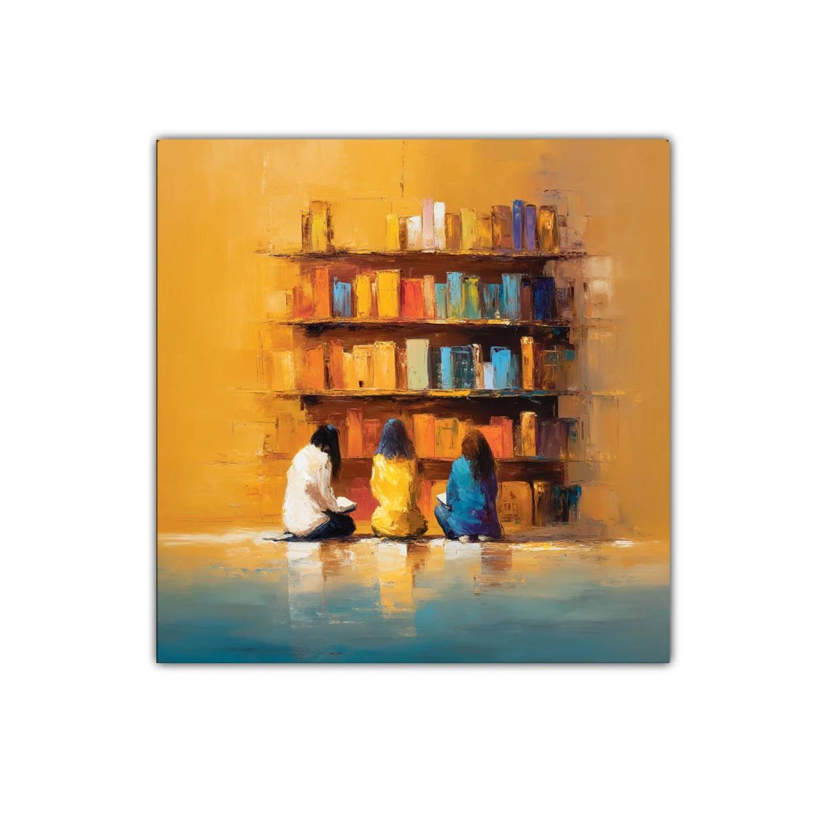 Tranquilidad y lectura en tonos cálidos y azules — imagen principal