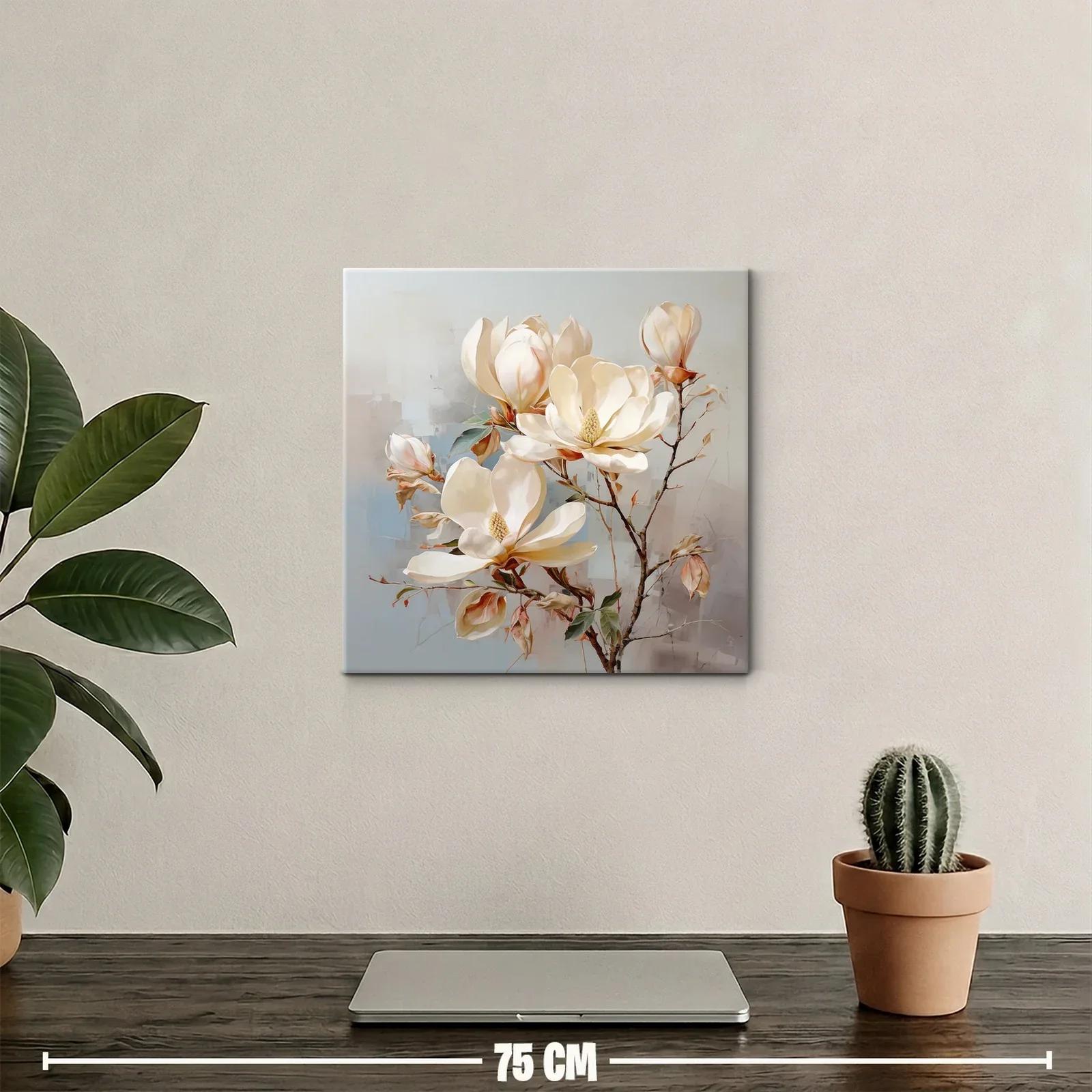 Elegancia natural con flores blancas y tonos neutros — miniatura 2