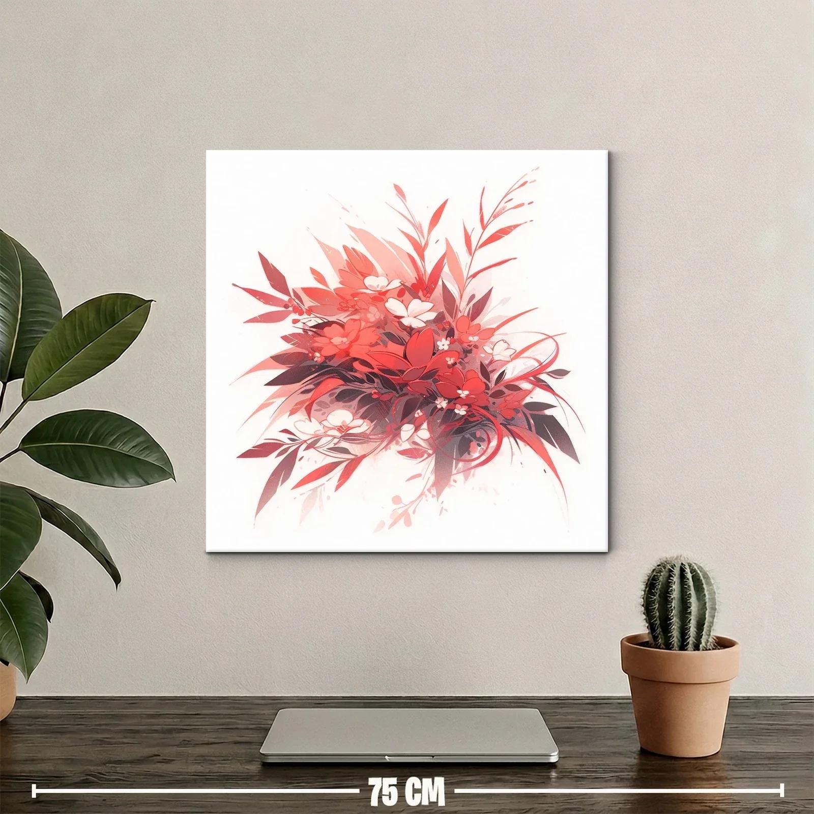 Composición floral en tonos cálidos y vibrantes — miniatura 2