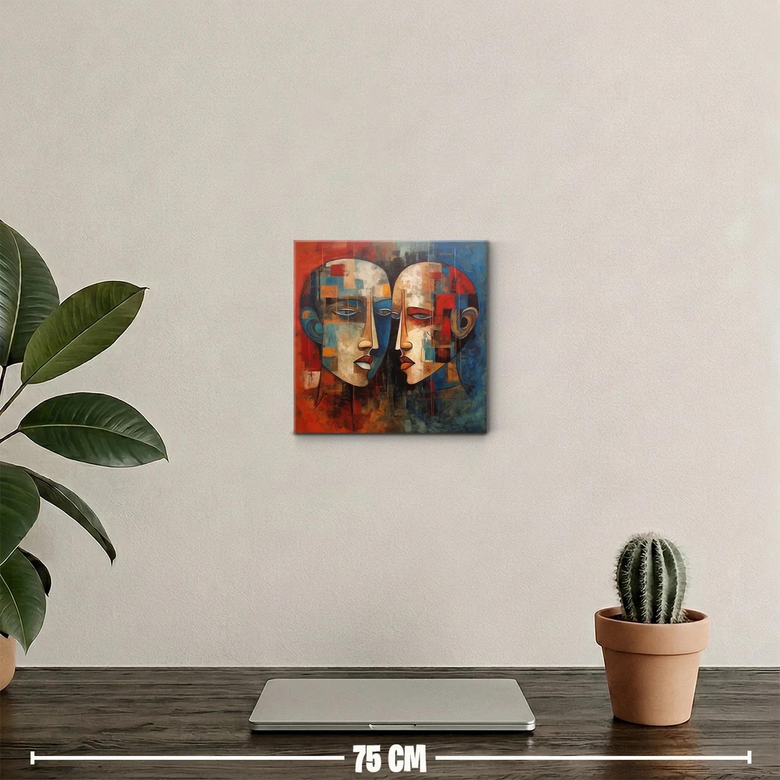 Retratos abstractos con tonos cálidos y fríos en contraste — miniatura 2