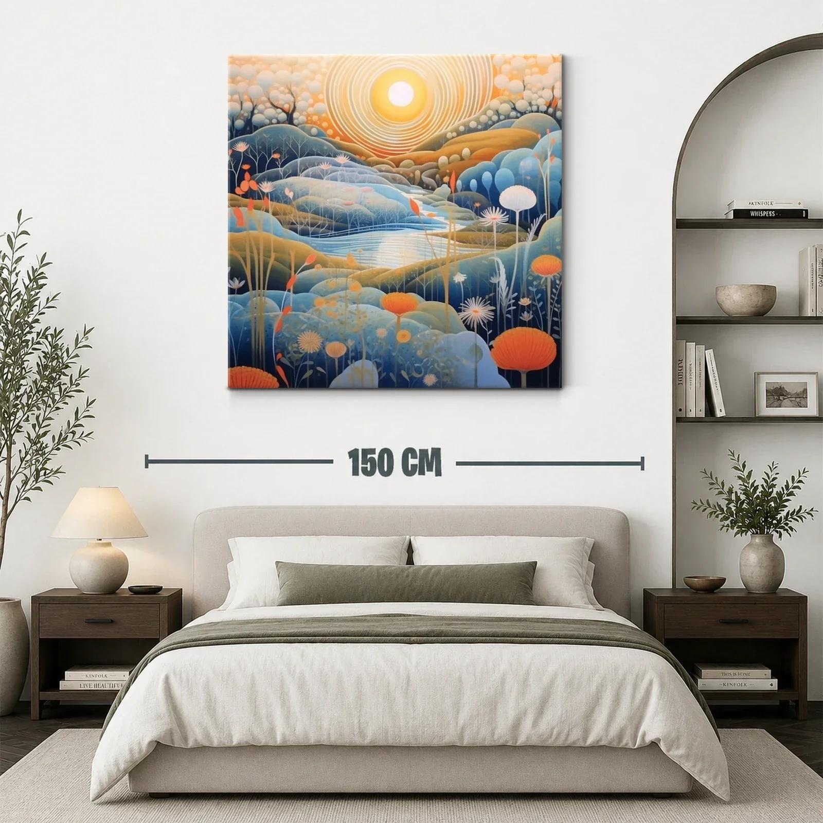 Paisaje onírico con cálidos tonos al amanecer — miniatura 3