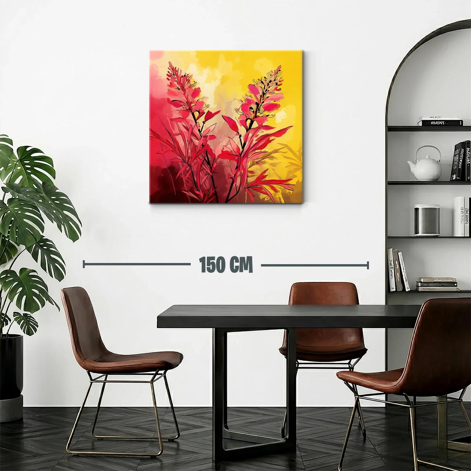 Florales vibrantes en tonos rojos y amarillos cálidos — miniatura 2