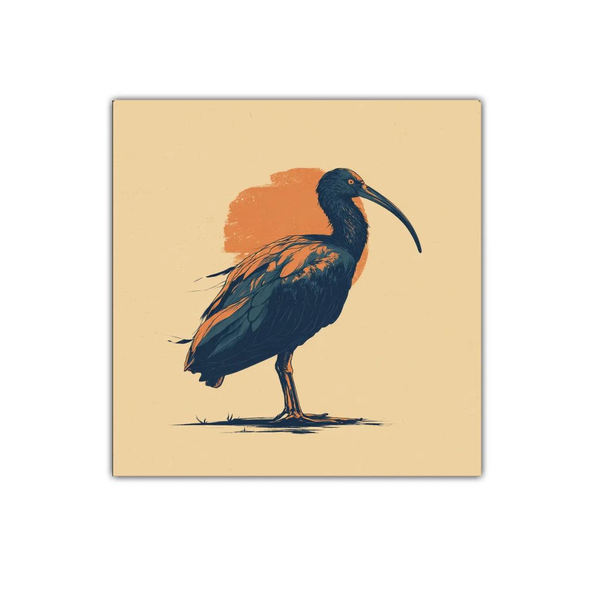 Impresionante ave con contraste en tonos oscuros y cálidos — imagen principal