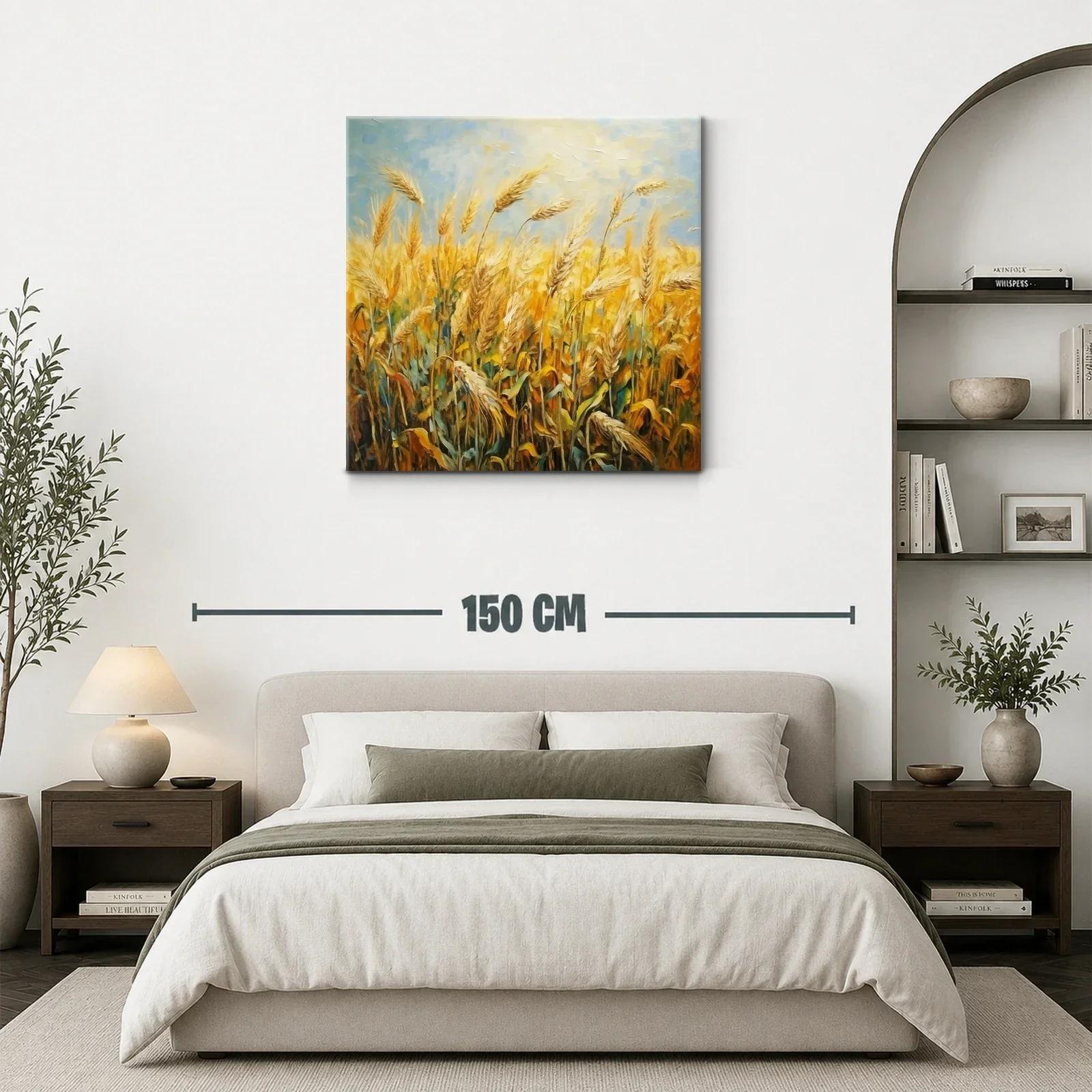 Trigal dorado bajo un cielo sereno y claro — miniatura 3