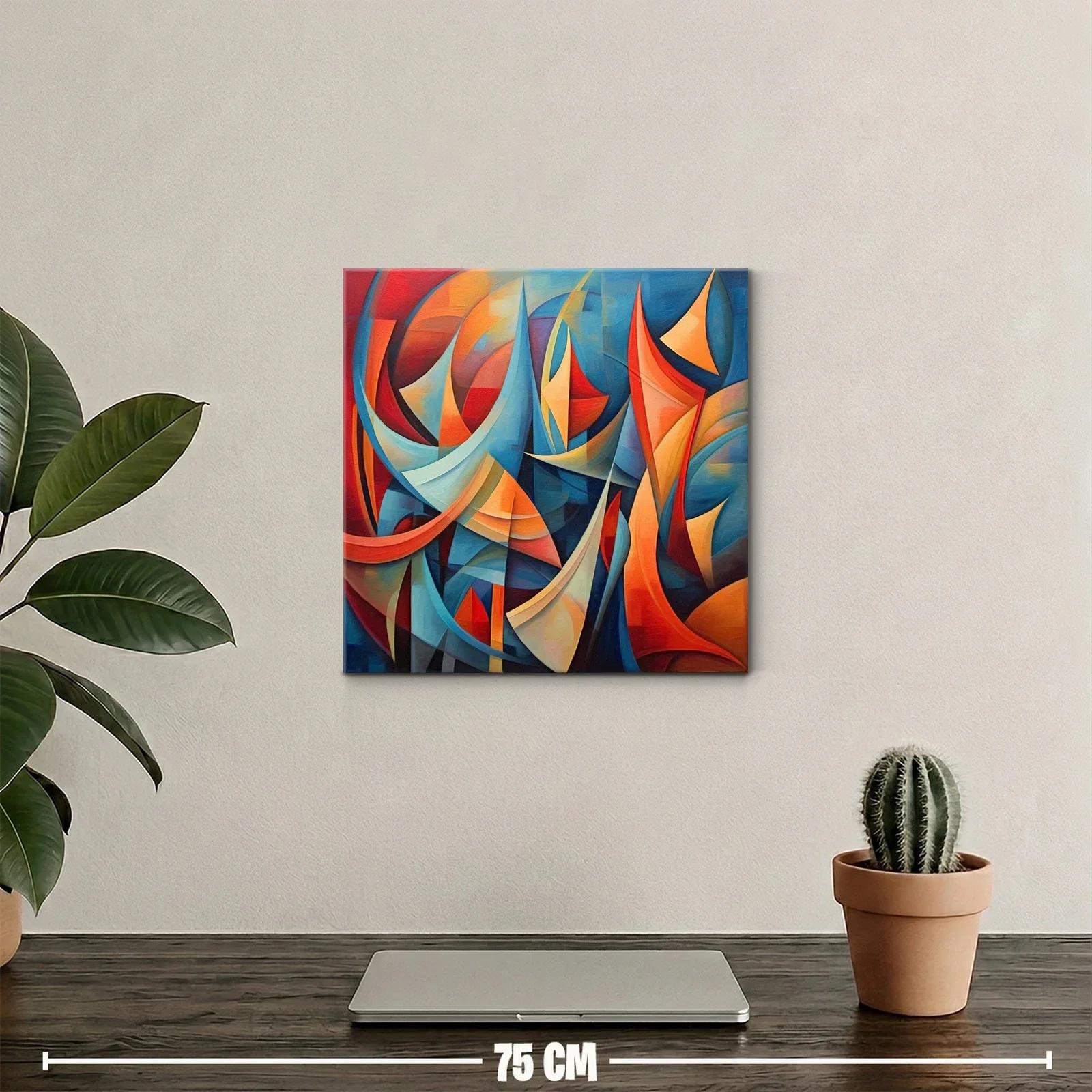 Composición abstracta con formas geométricas dinámicas — miniatura 2