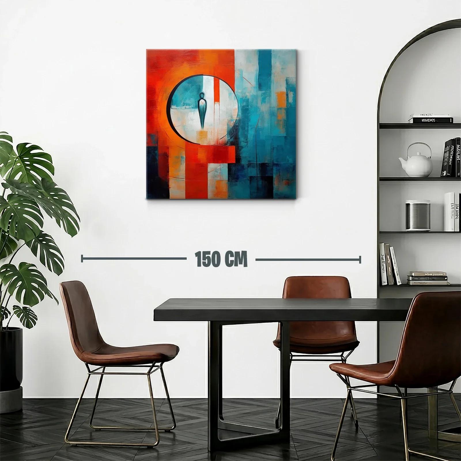 Figura abstracta en contraste vibrante y armonioso — miniatura 2
