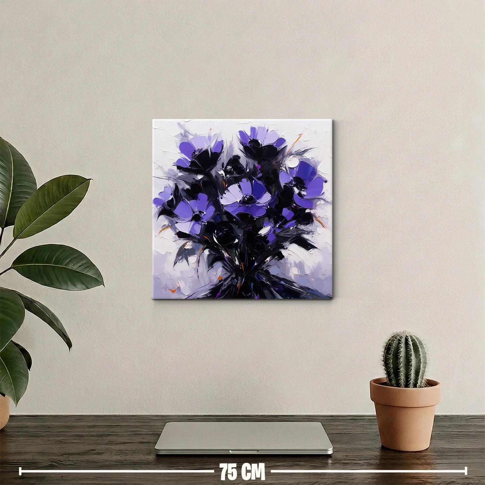 Elegante ramo de flores en tonos violetas y negros — miniatura 2