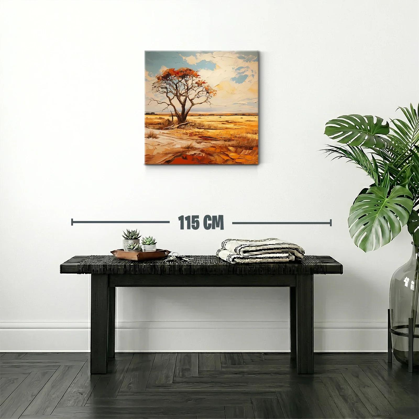 Paisaje sereno con árbol solitario y cielo abierto — miniatura 2