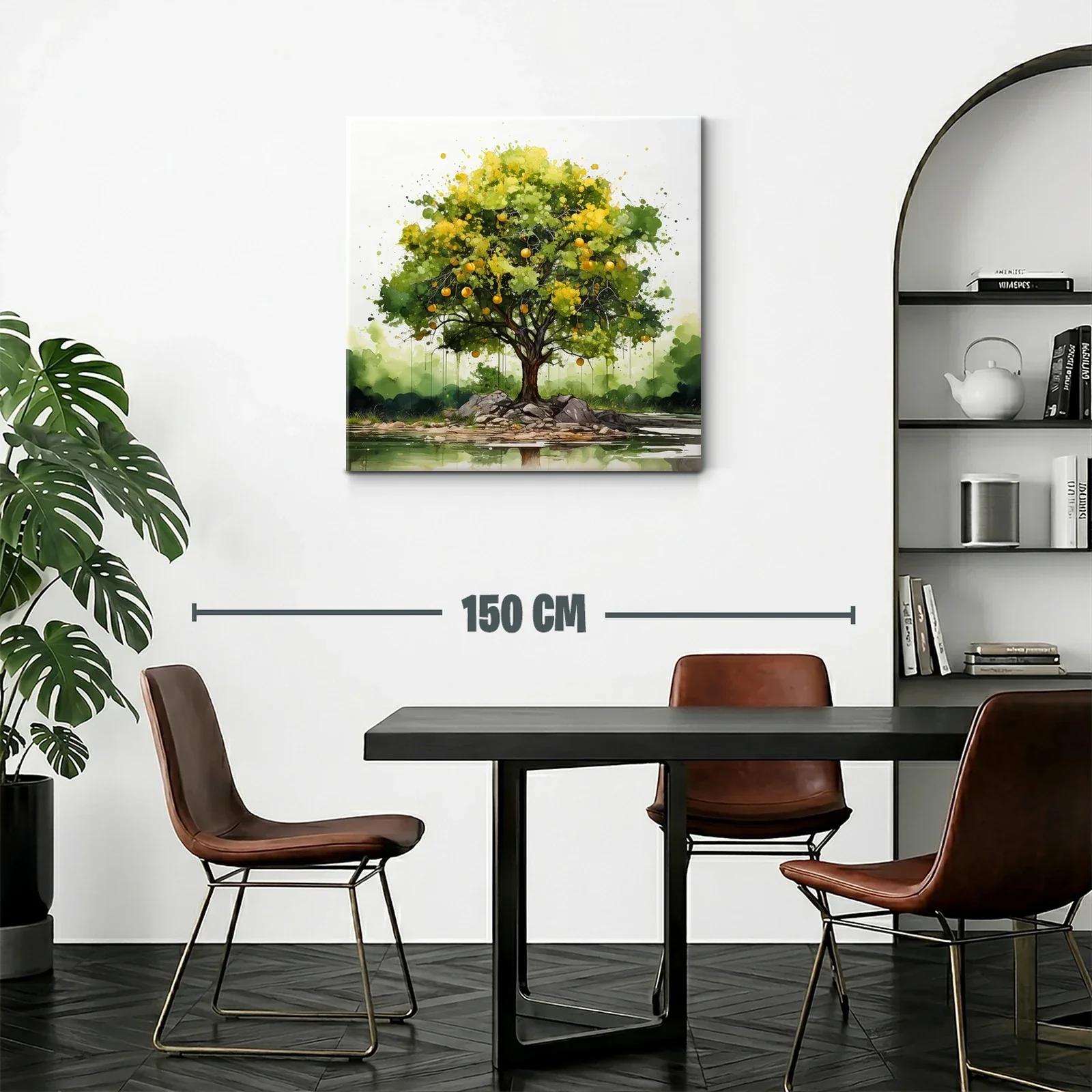 Árbol frutal vibrante sobre islote sereno — miniatura 2