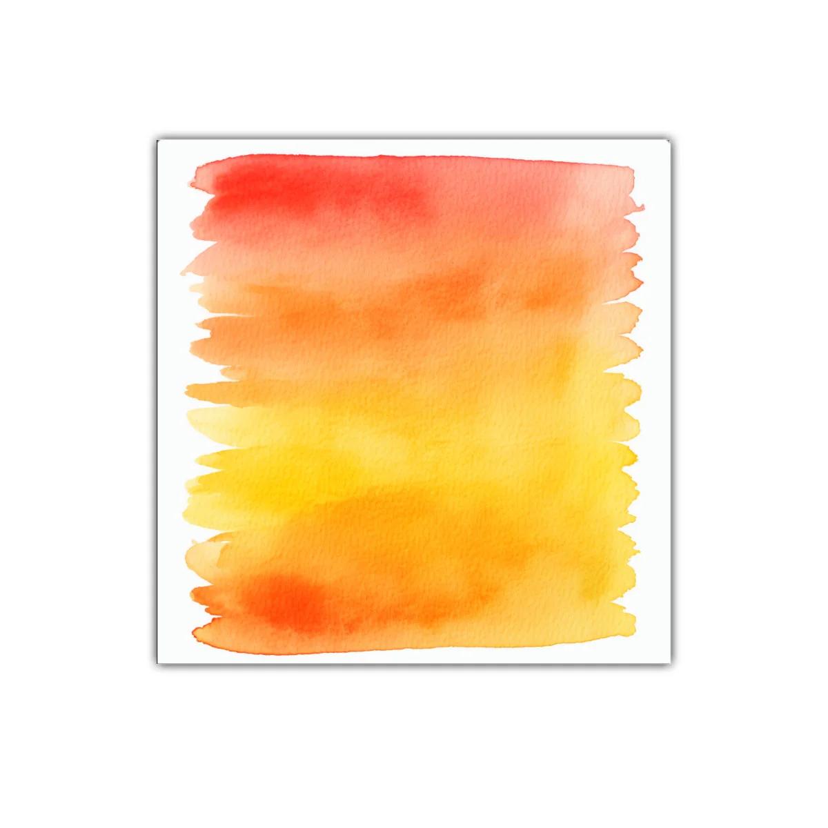 Cuadro decorativo con degradado cálido amarillo y naranja — imagen principal