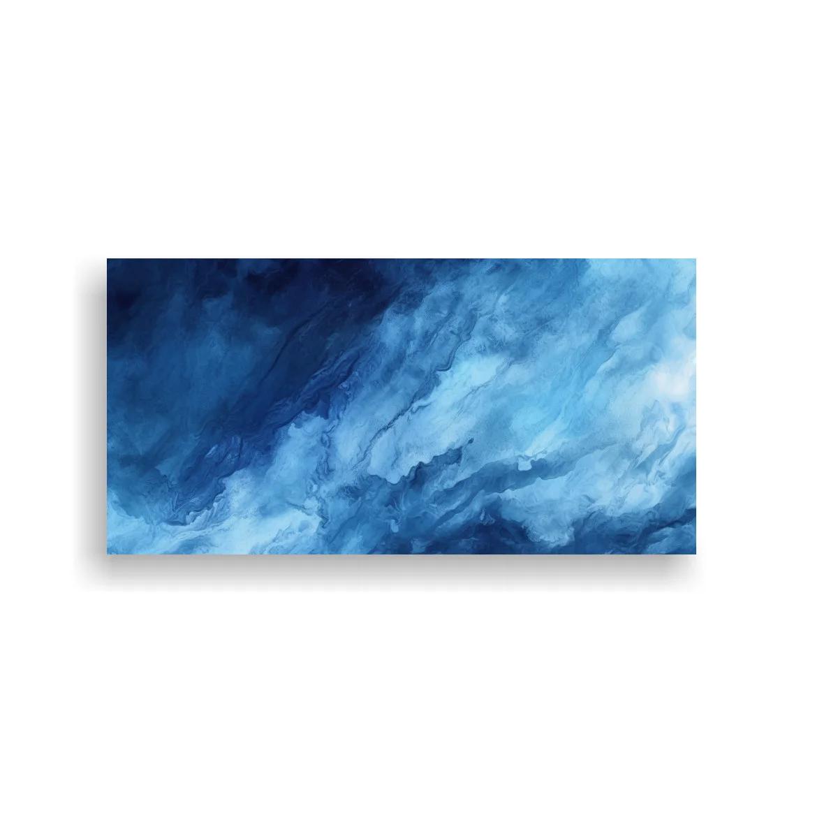 Cuadro nubes azules con pinceladas vaporosas — imagen principal
