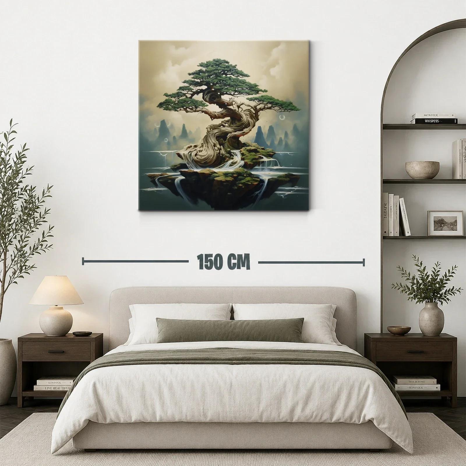 Árbol místico entre aguas y rocas flotantes — miniatura 3