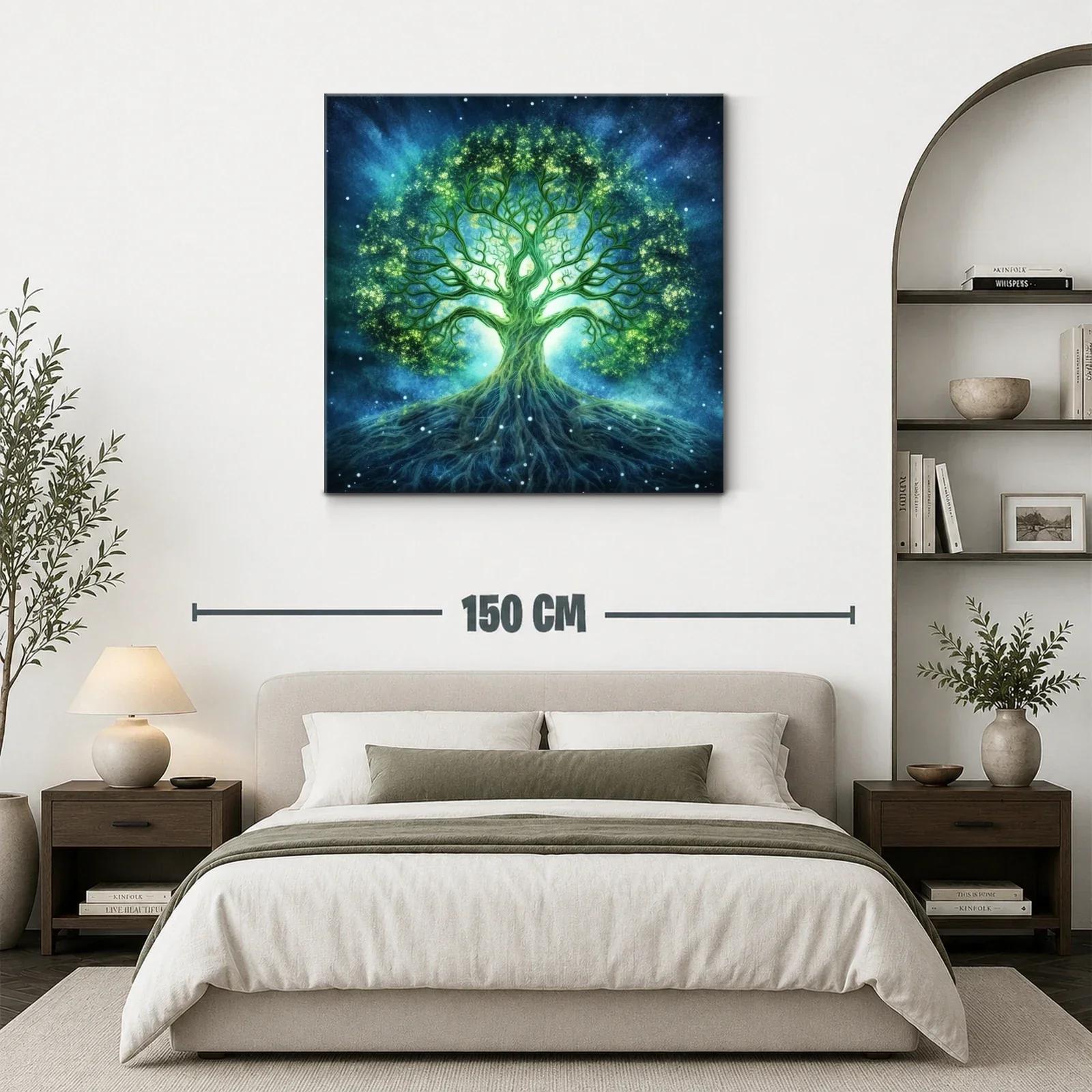 Árbol de la Vida luminoso en tonos azules y verdes — miniatura 3