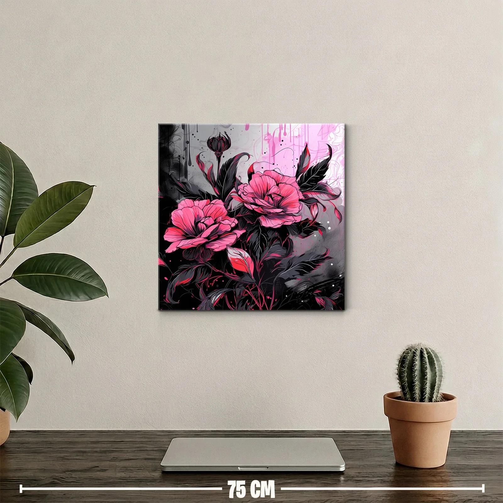 Flores vibrantes con contrastes intensos y elegancia moderna — miniatura 2