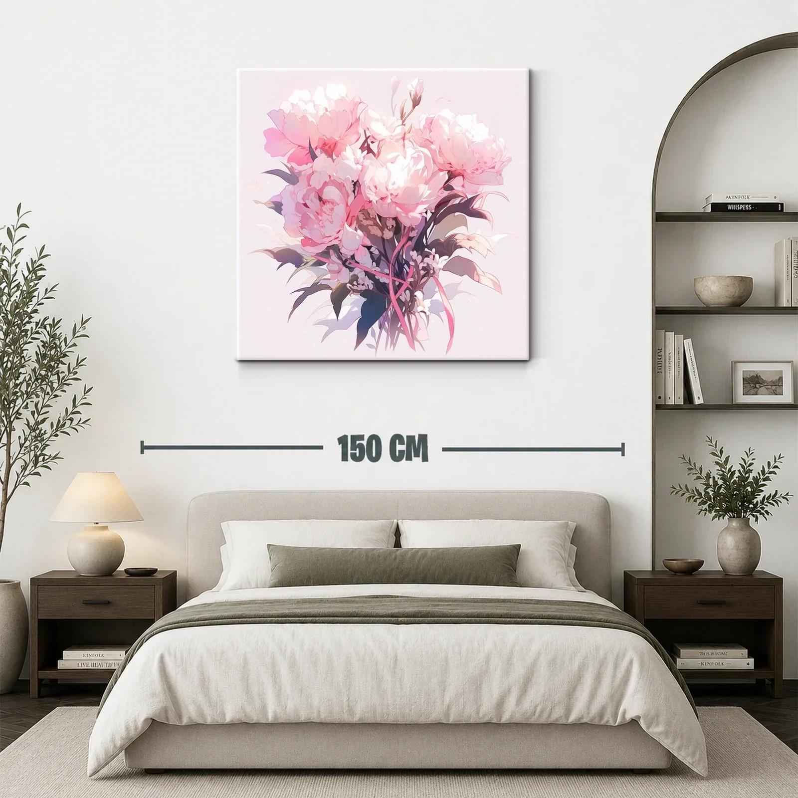 Elegancia floral con bouquet en tonos rosas suaves — miniatura 3