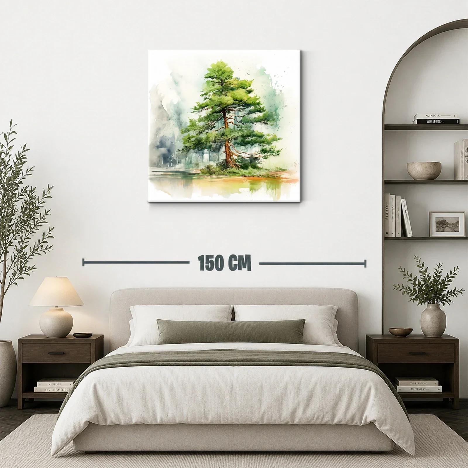 Elegante árbol solitario en paisaje sereno y natural — miniatura 3