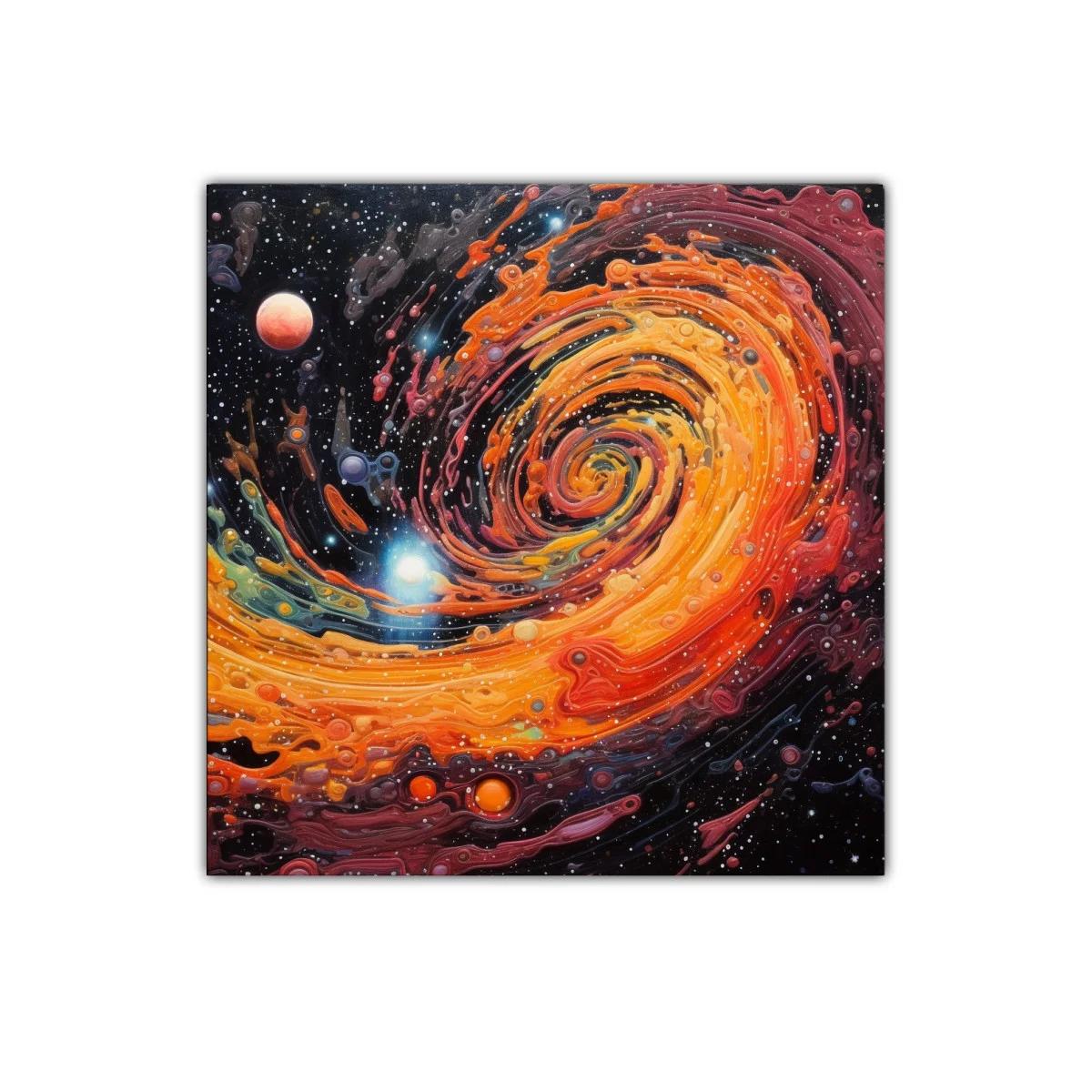 Espiral Galáctico en Tonos Cálidos y Vibrantes — miniatura 1