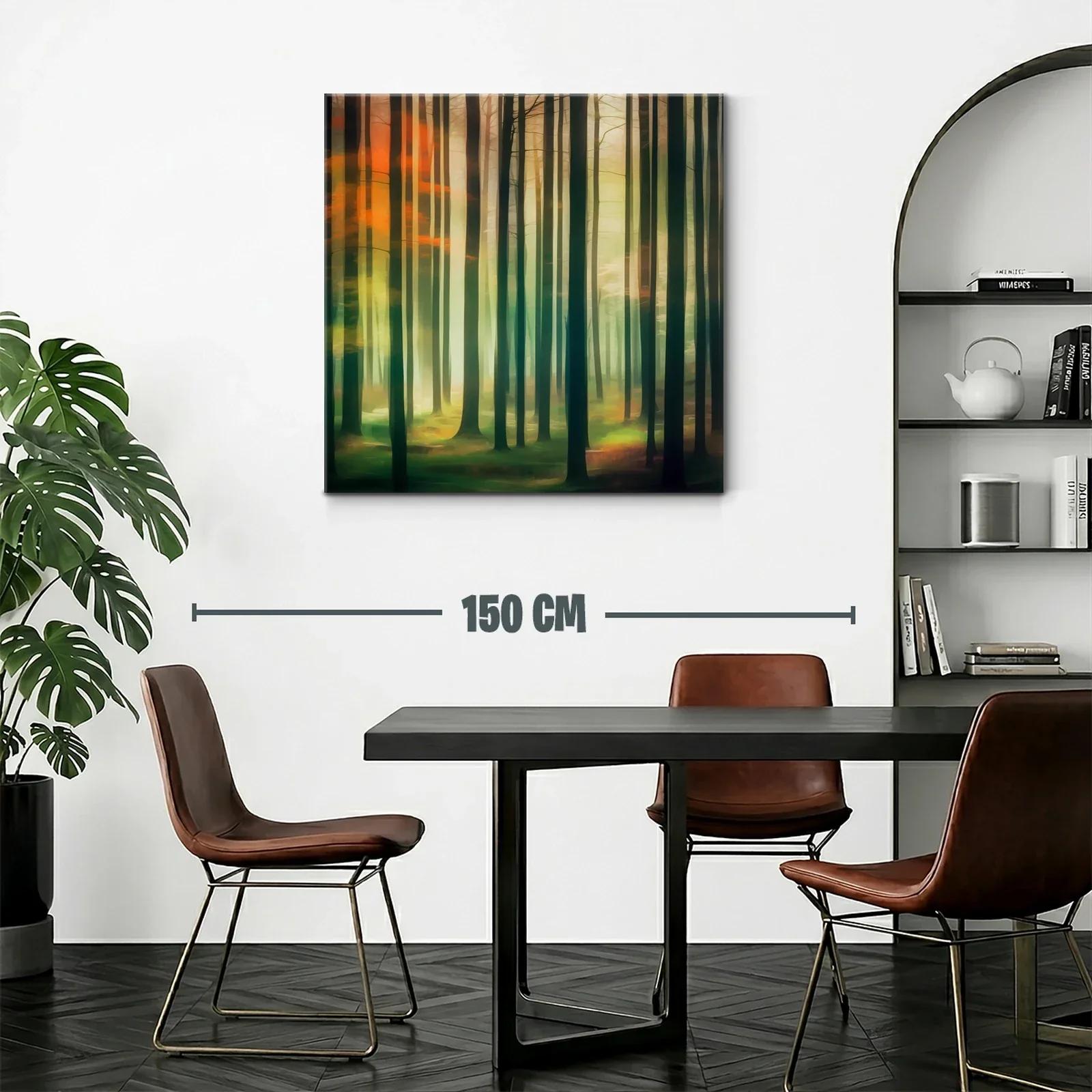 Bosque luminoso con tonos cálidos y verdes profundos — miniatura 2