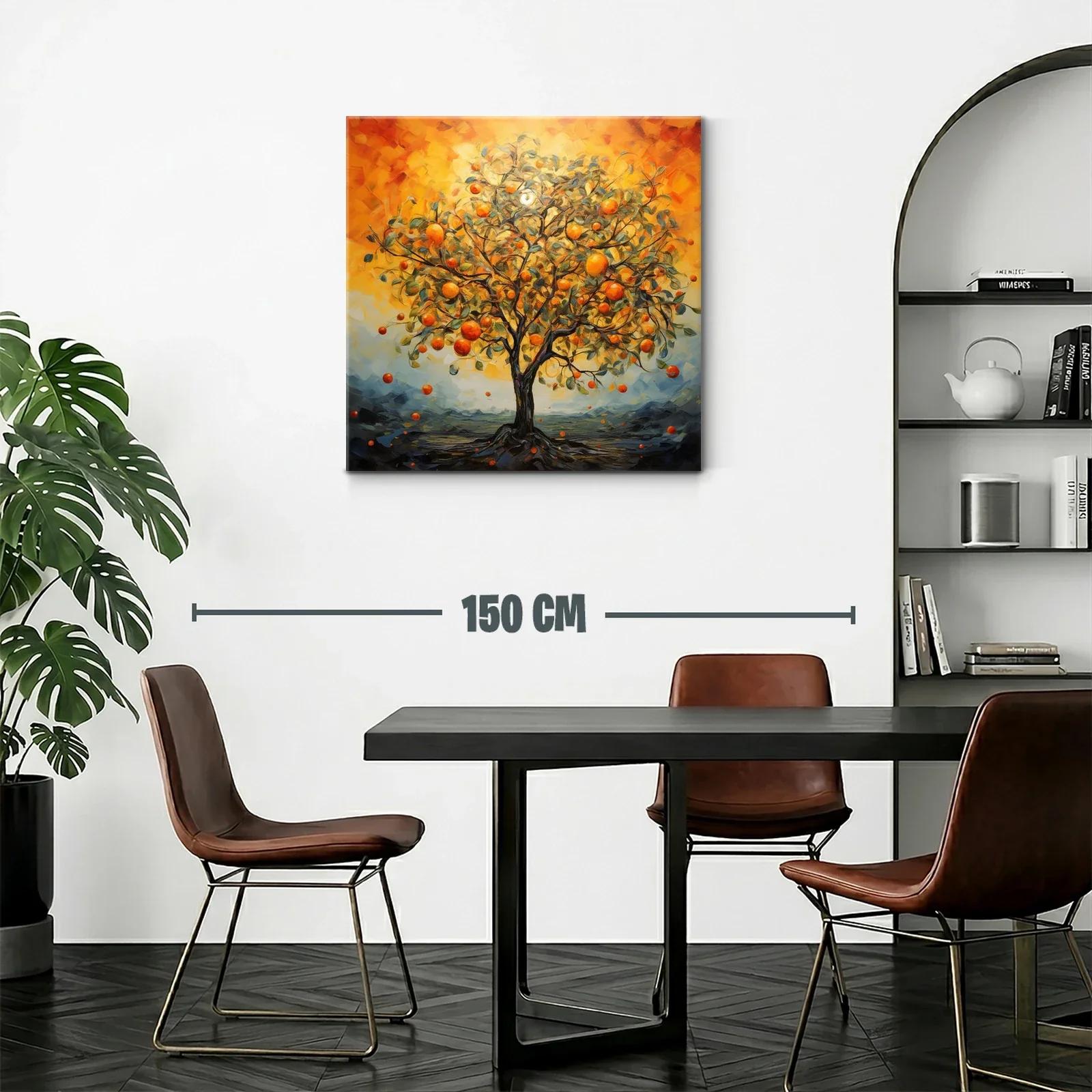 Árbol de naranjas en luz dorada vibrante — miniatura 2