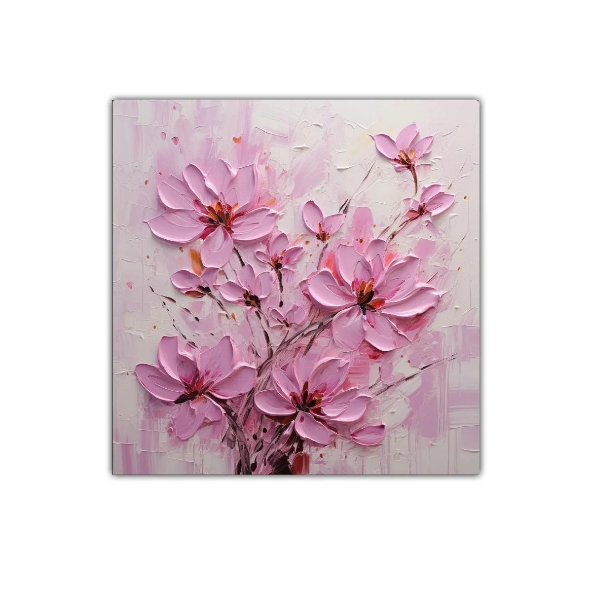 Cuadro decorativo con flores rosas en estilo moderno — imagen principal