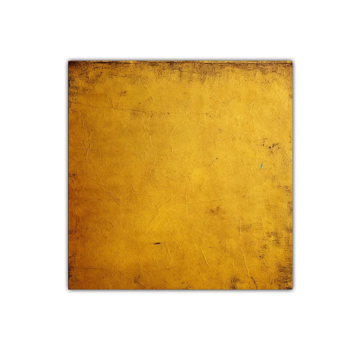Cuadro decorativo textura dorada envejecida para interiores cálidos