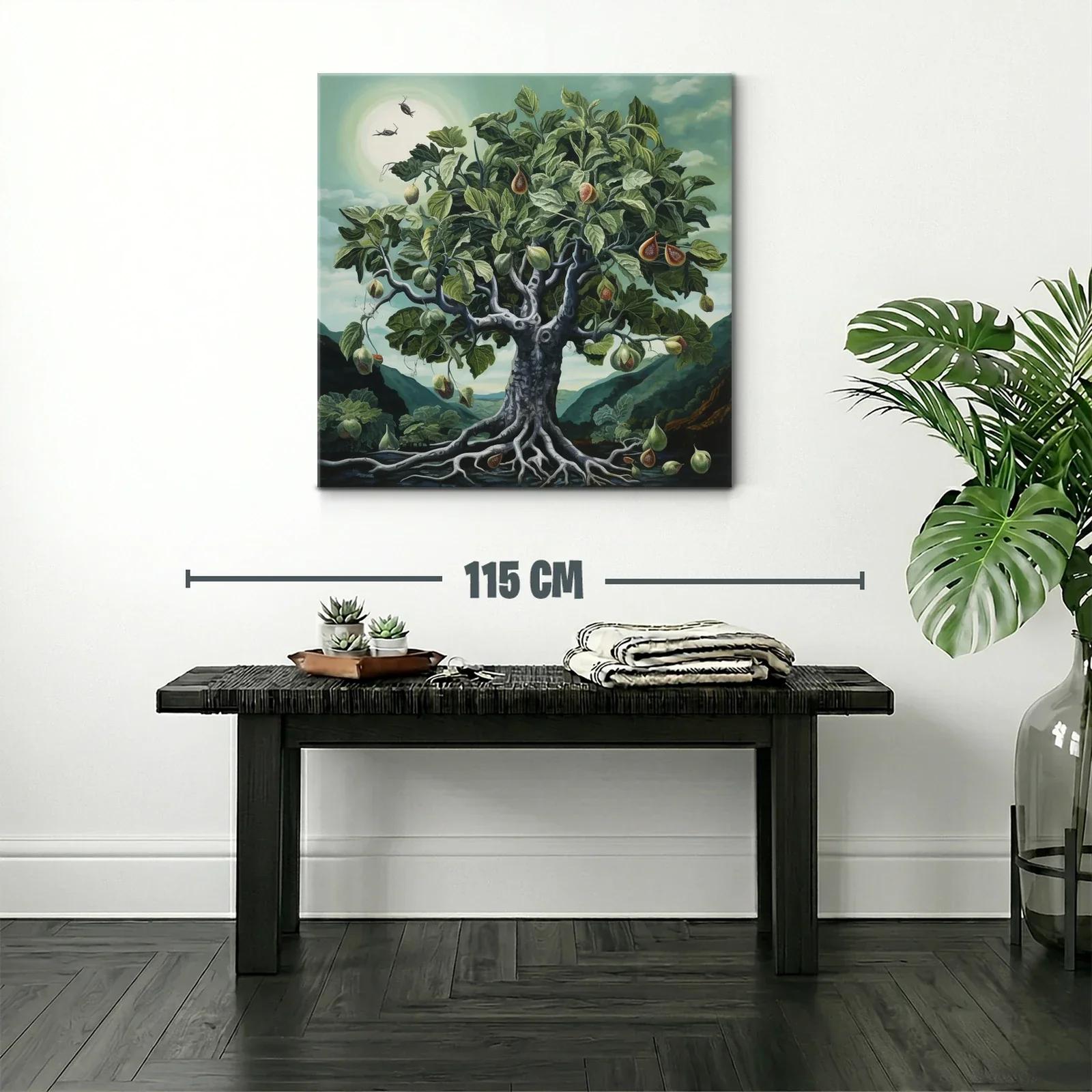 Árbol de higos en paisaje natural con cielo azul verdoso — miniatura 2