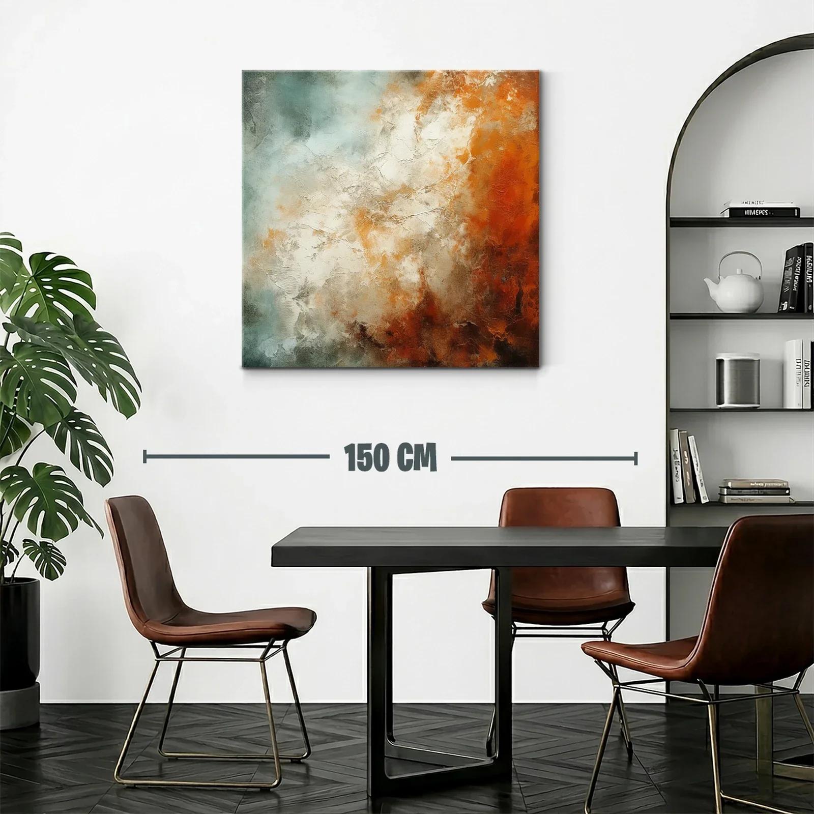 Composición abstracta con tonos cálidos y neutros — miniatura 2