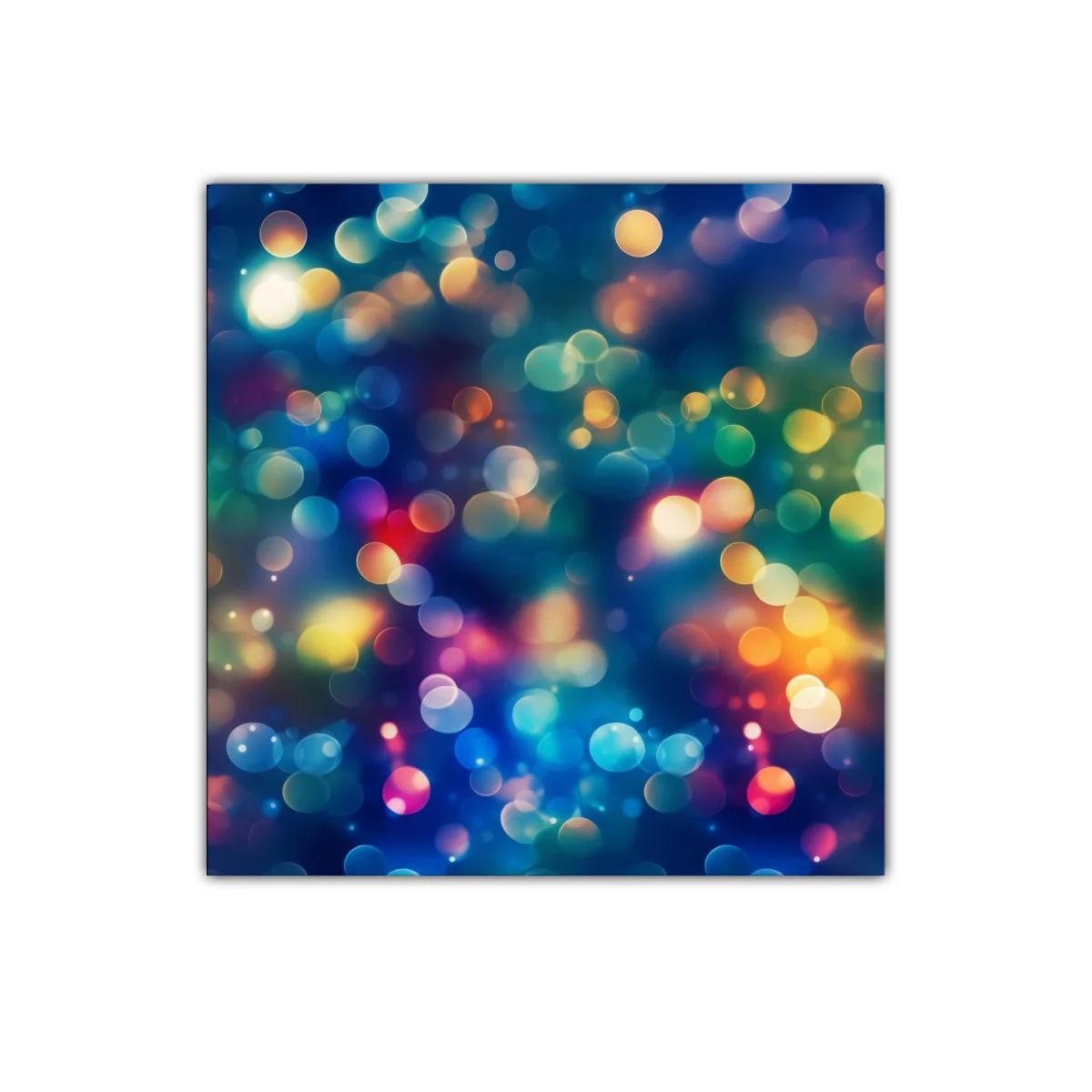 Cuadro decorativo con luces difusas en tonos vibrantes — miniatura 1