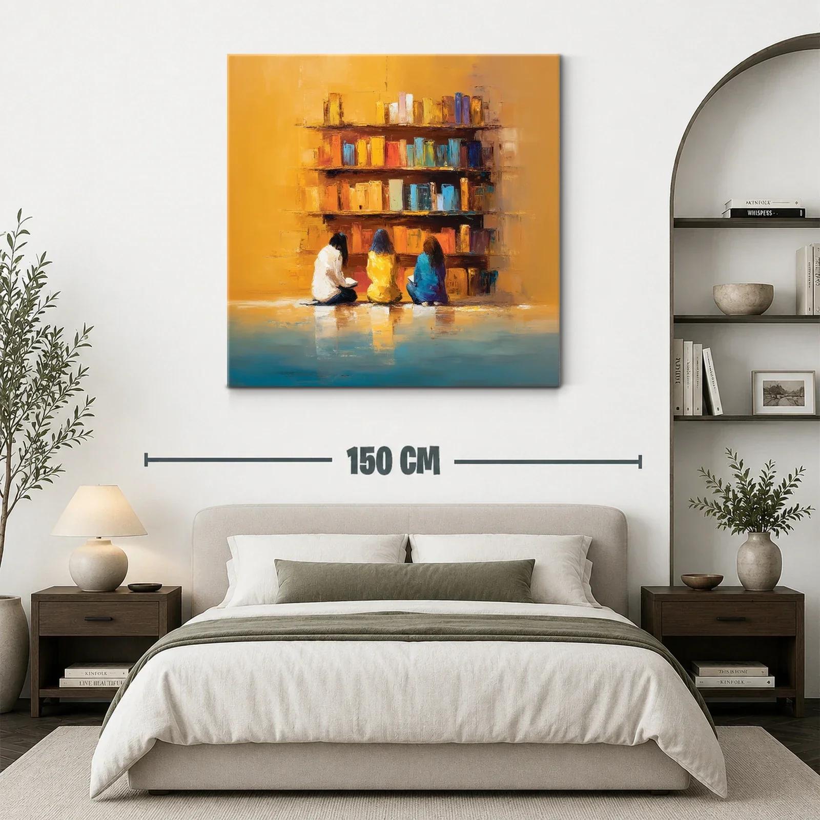 Tranquilidad y lectura en tonos cálidos y azules — miniatura 3
