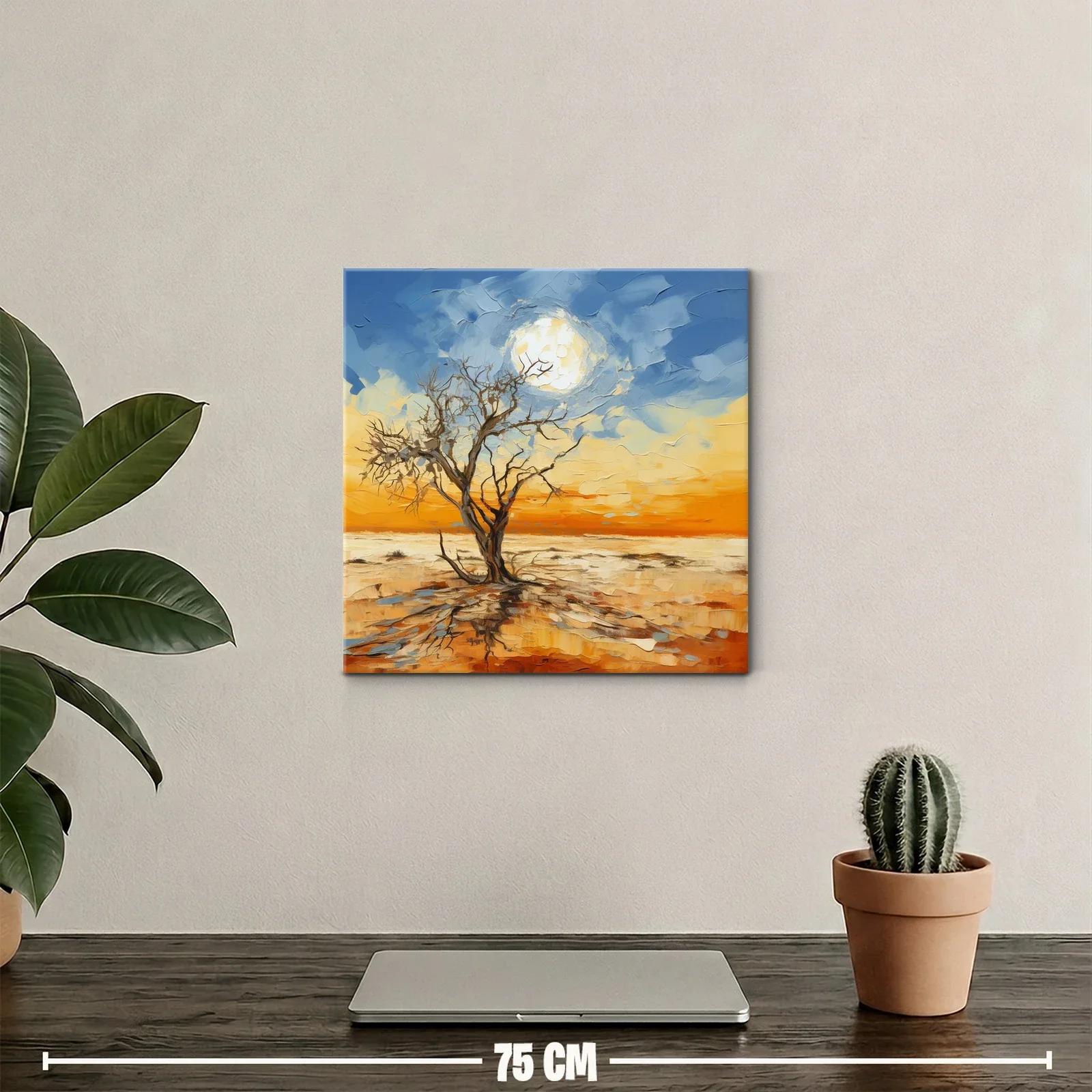 Solitaria belleza de un árbol bajo el cielo cambiante — miniatura 2