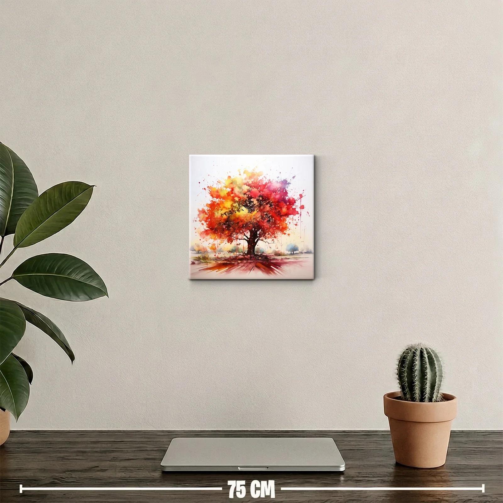 Impresionante árbol vibrante con colores cálidos y vivos — miniatura 2